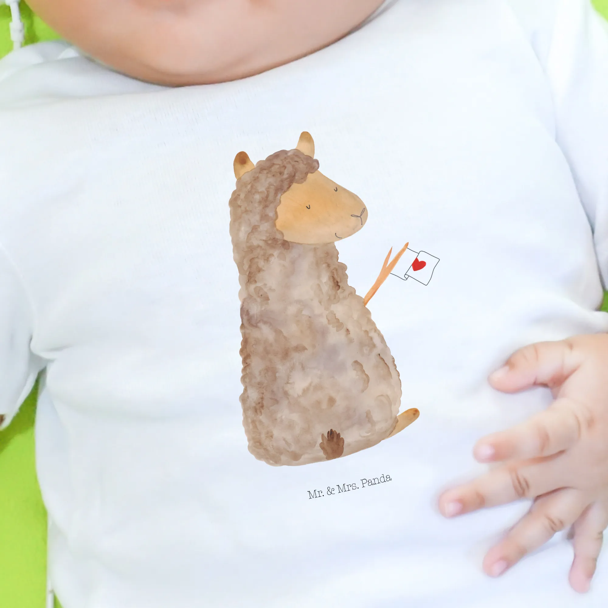 Organic Baby Shirt Alpaka Fahne