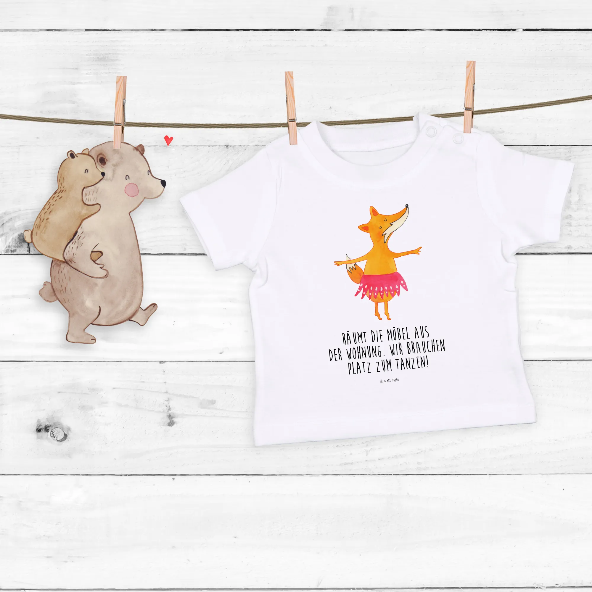 Organic Baby Shirt Fuchs Ballerina