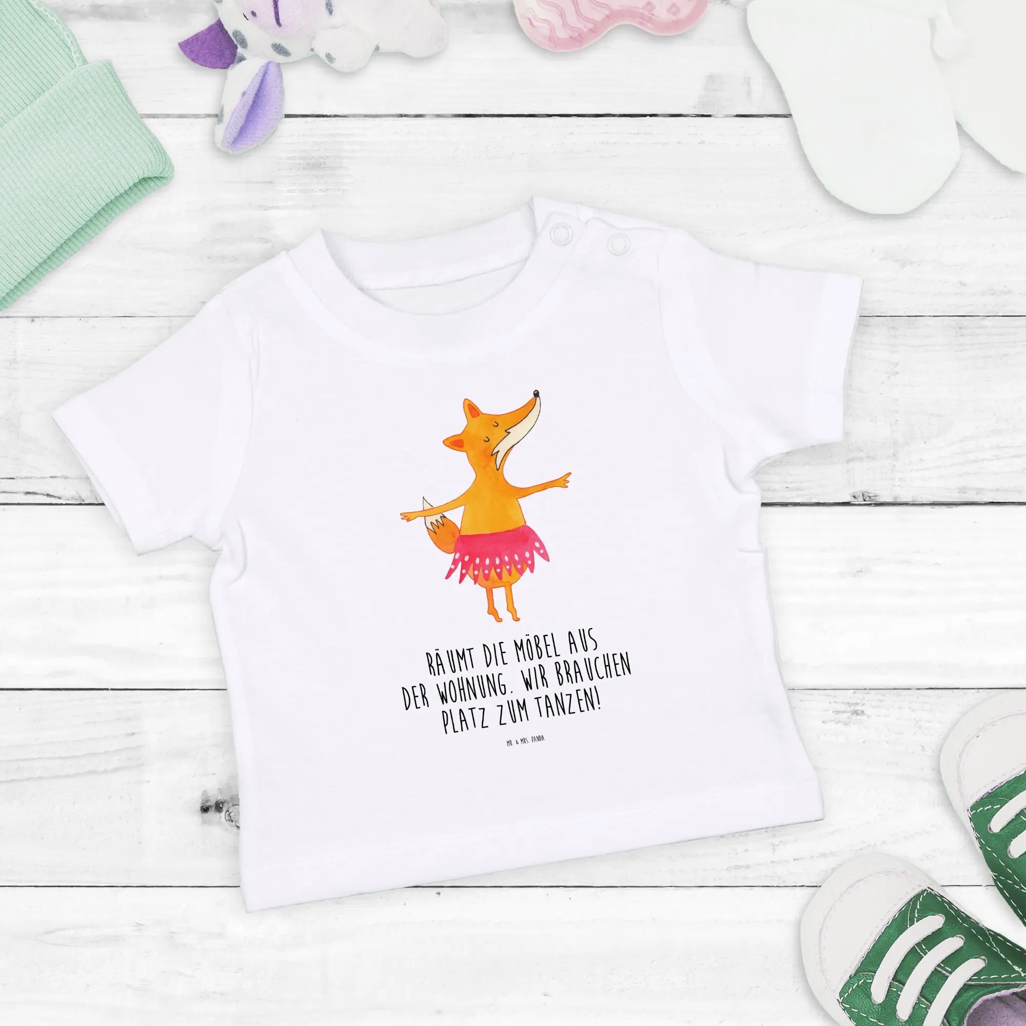 Organic Baby Shirt Fuchs Ballerina