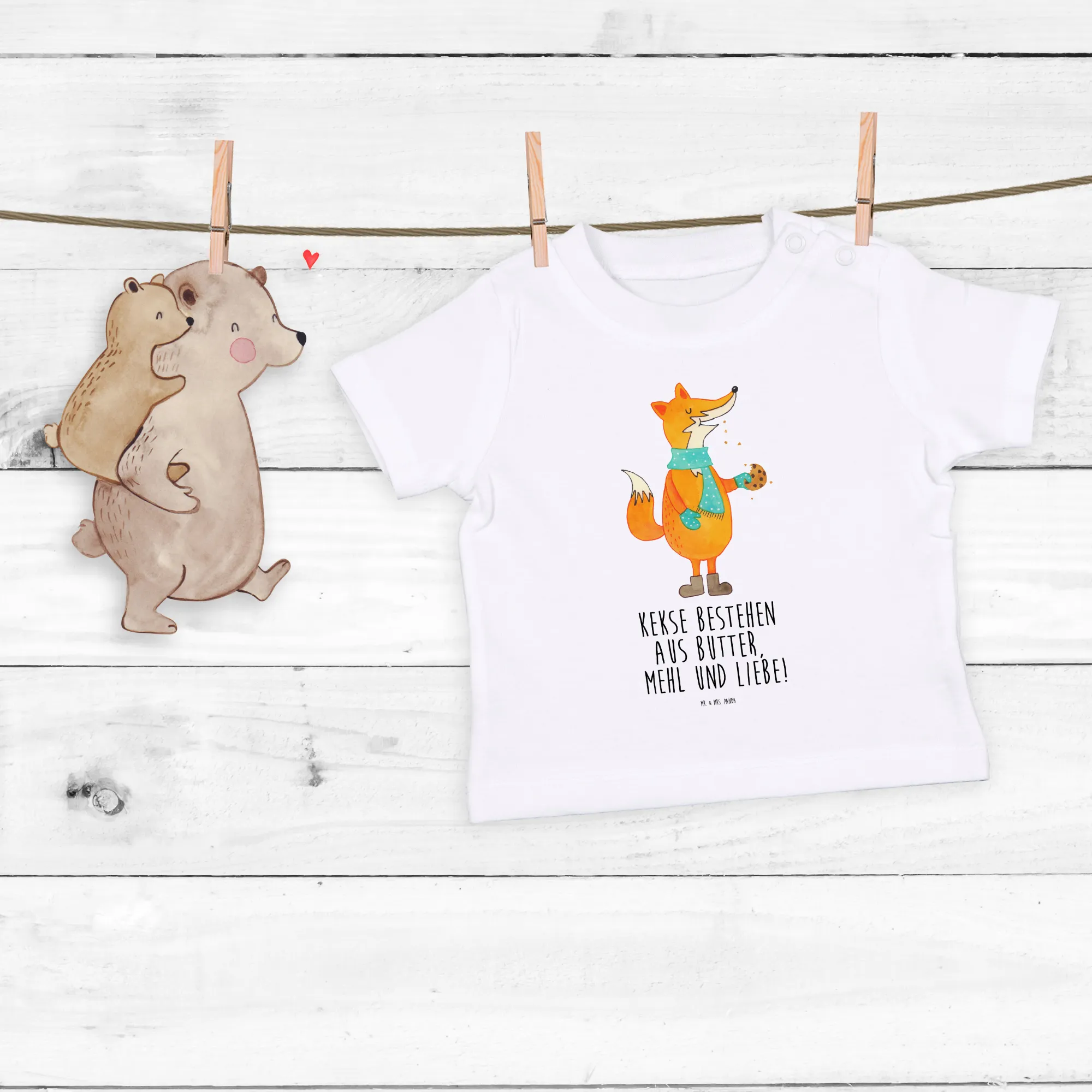 Organic Baby Shirt Fuchs Keks