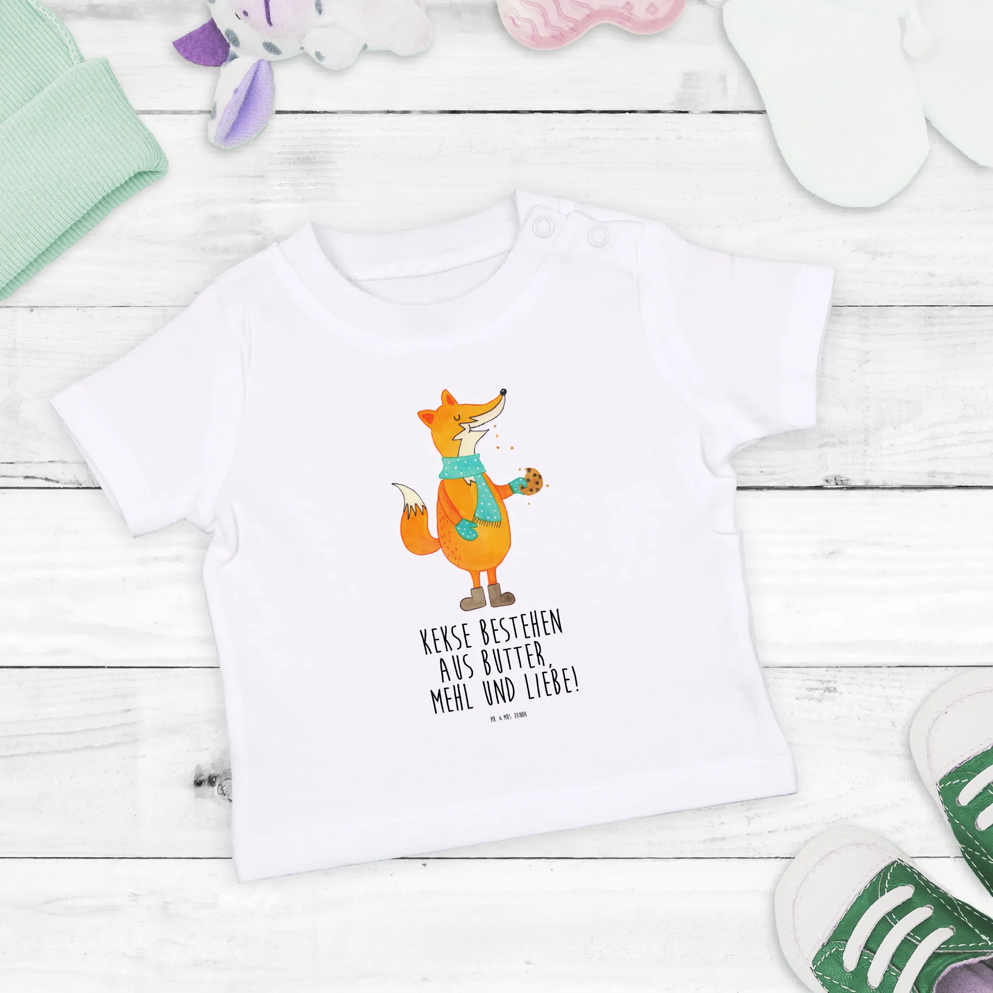 Organic Baby Shirt Fuchs Keks