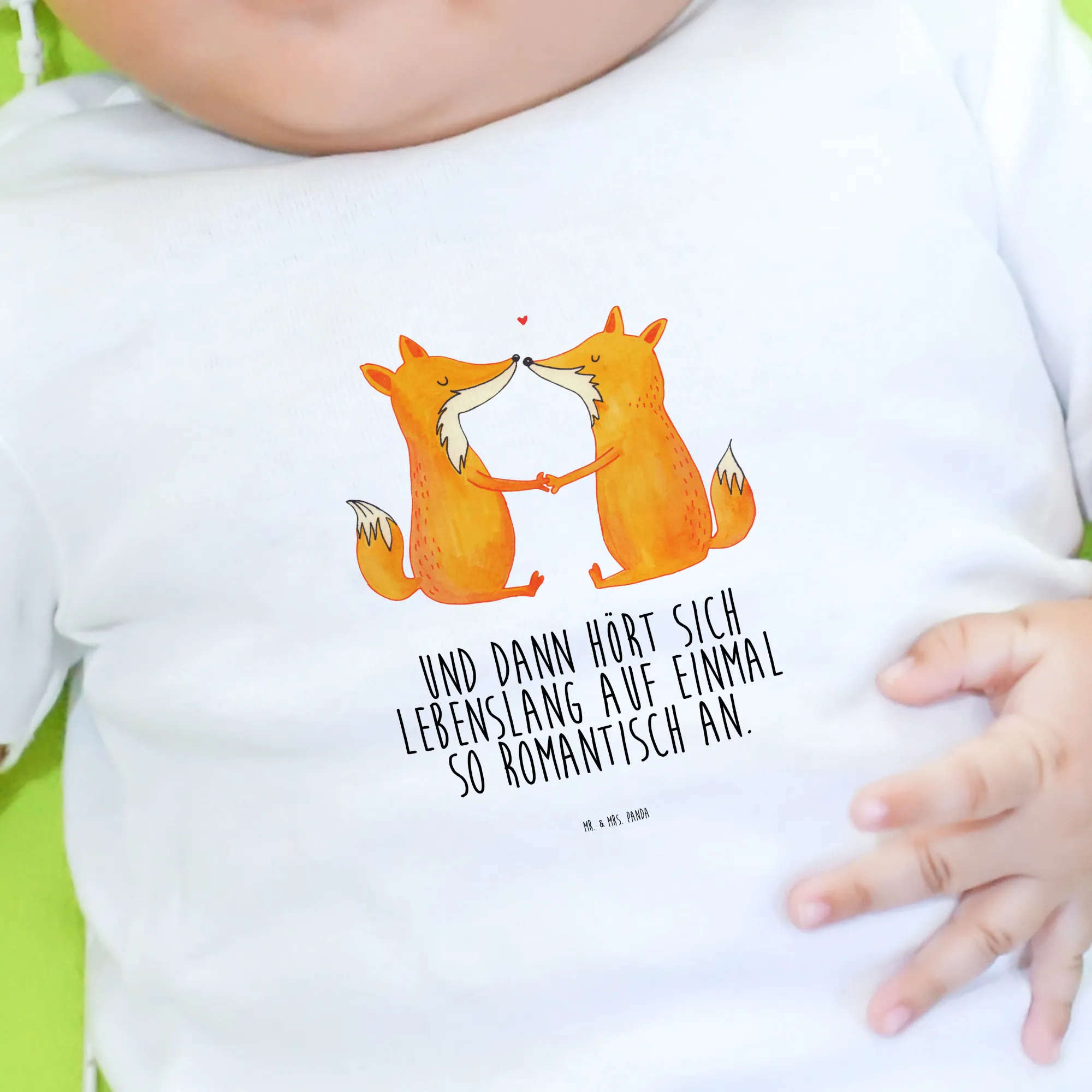 Organic Baby Shirt Füchse Liebe