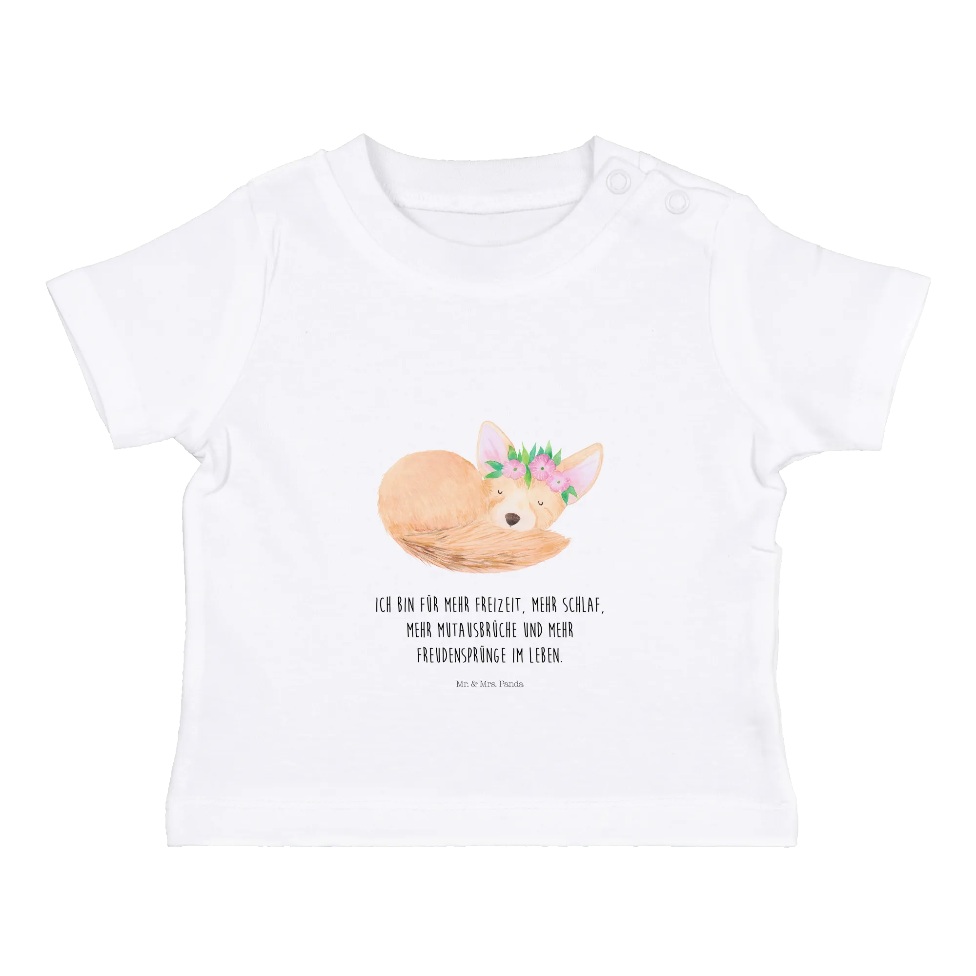 Organic Baby Shirt Wüstenfuchs Blumen