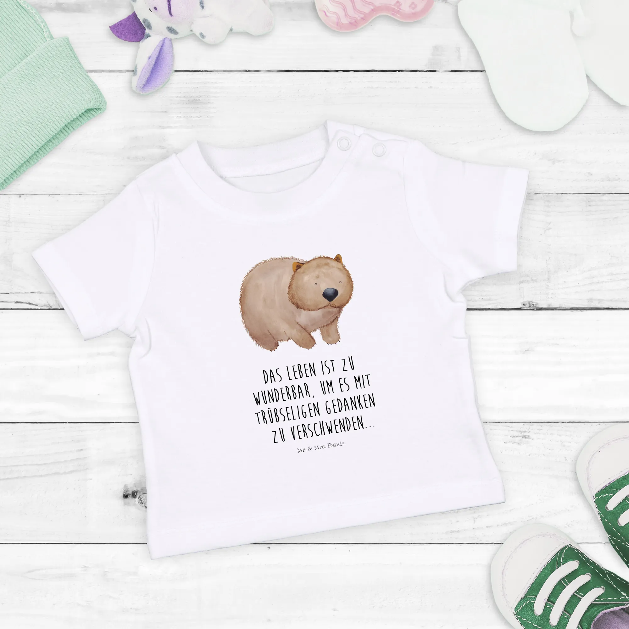 Organic Baby Shirt Wombat