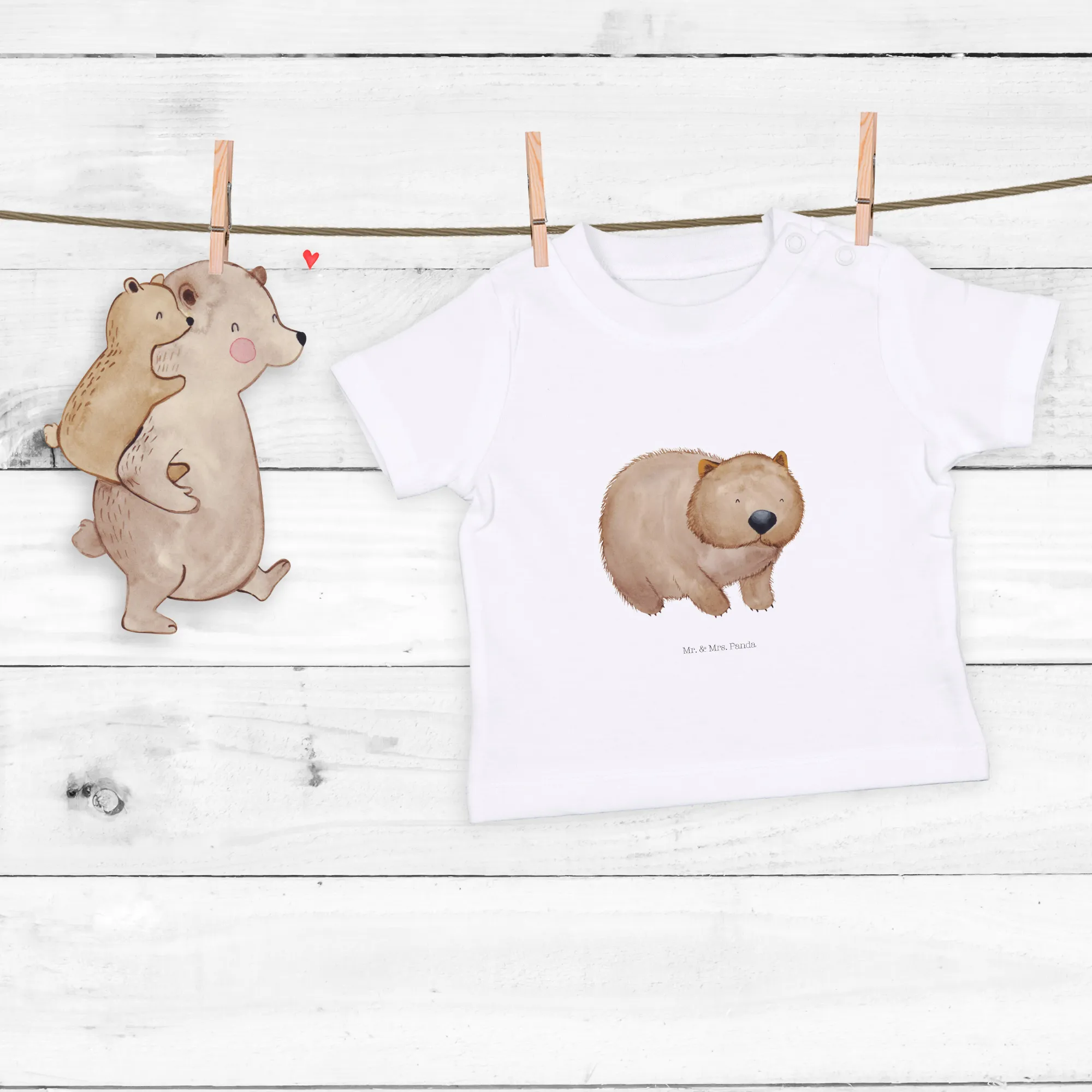 Organic Baby Shirt Wombat