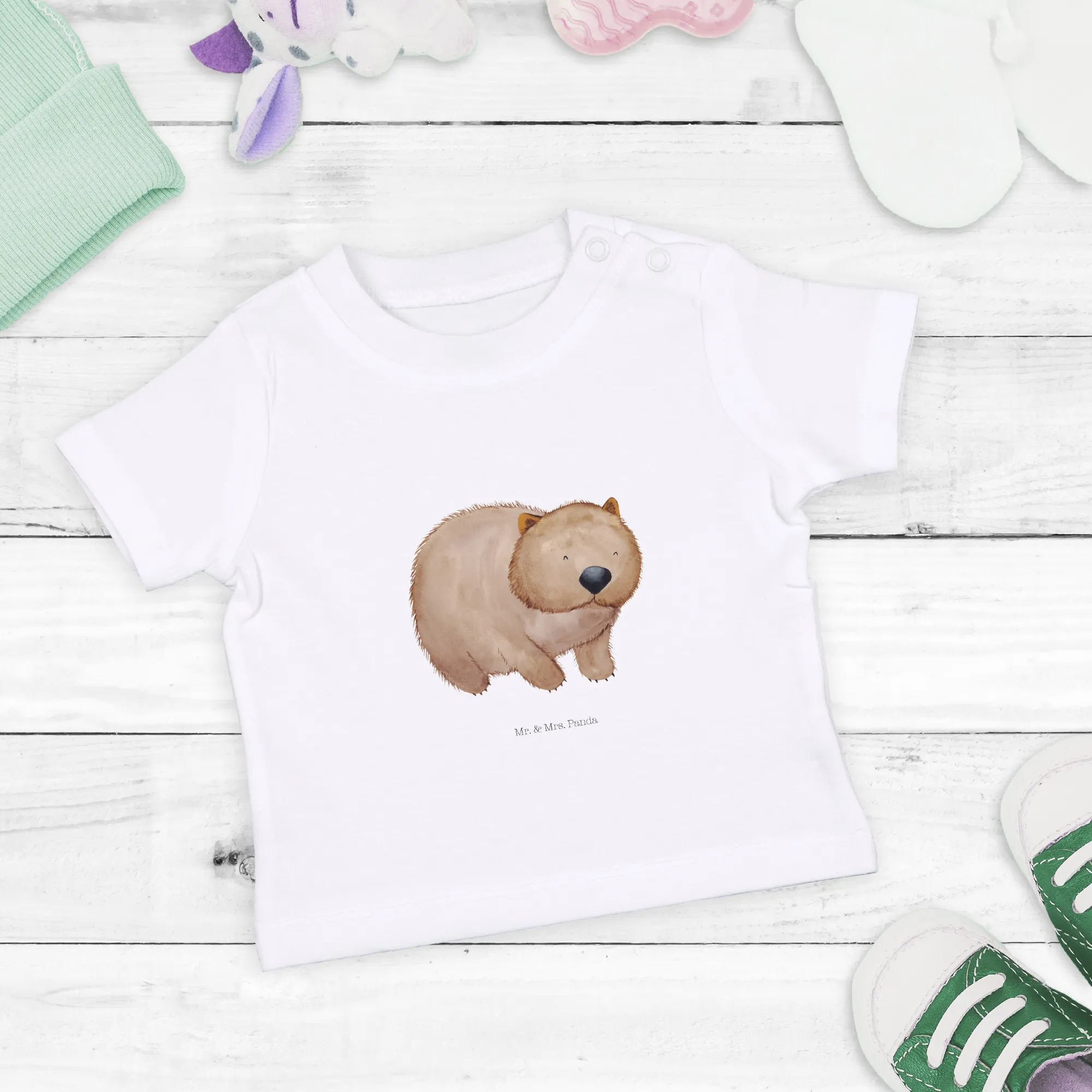 Organic Baby Shirt Wombat