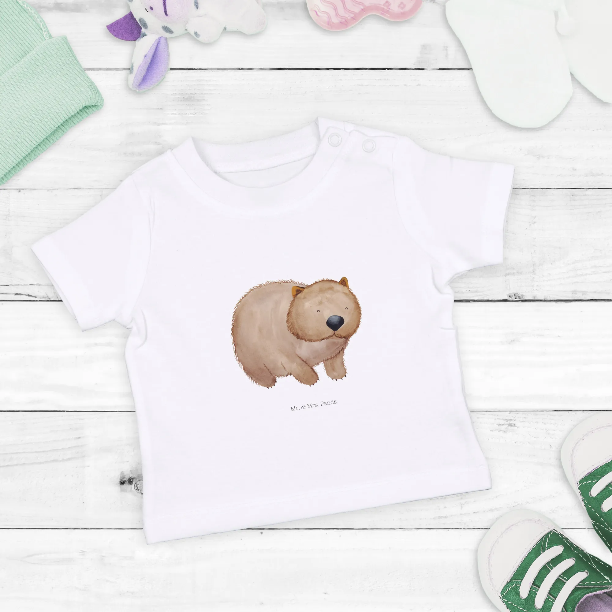 Organic Baby Shirt Wombat