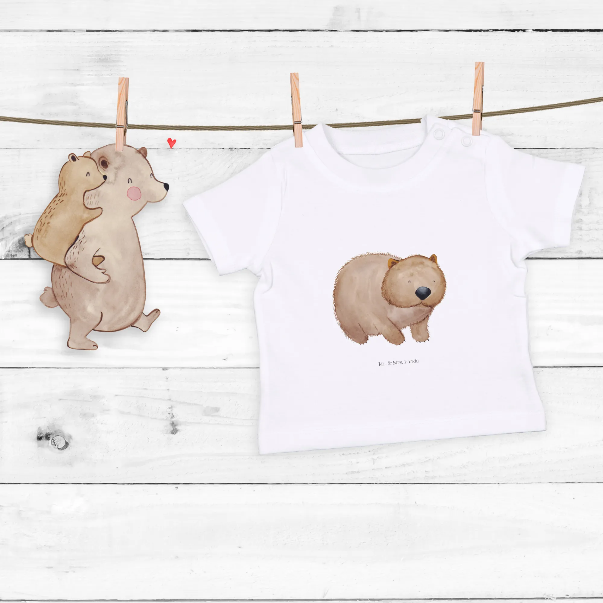 Organic Baby Shirt Wombat