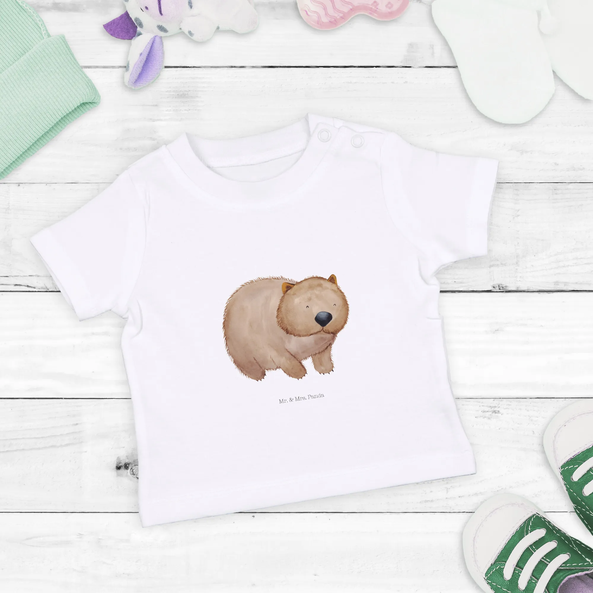 Organic Baby Shirt Wombat