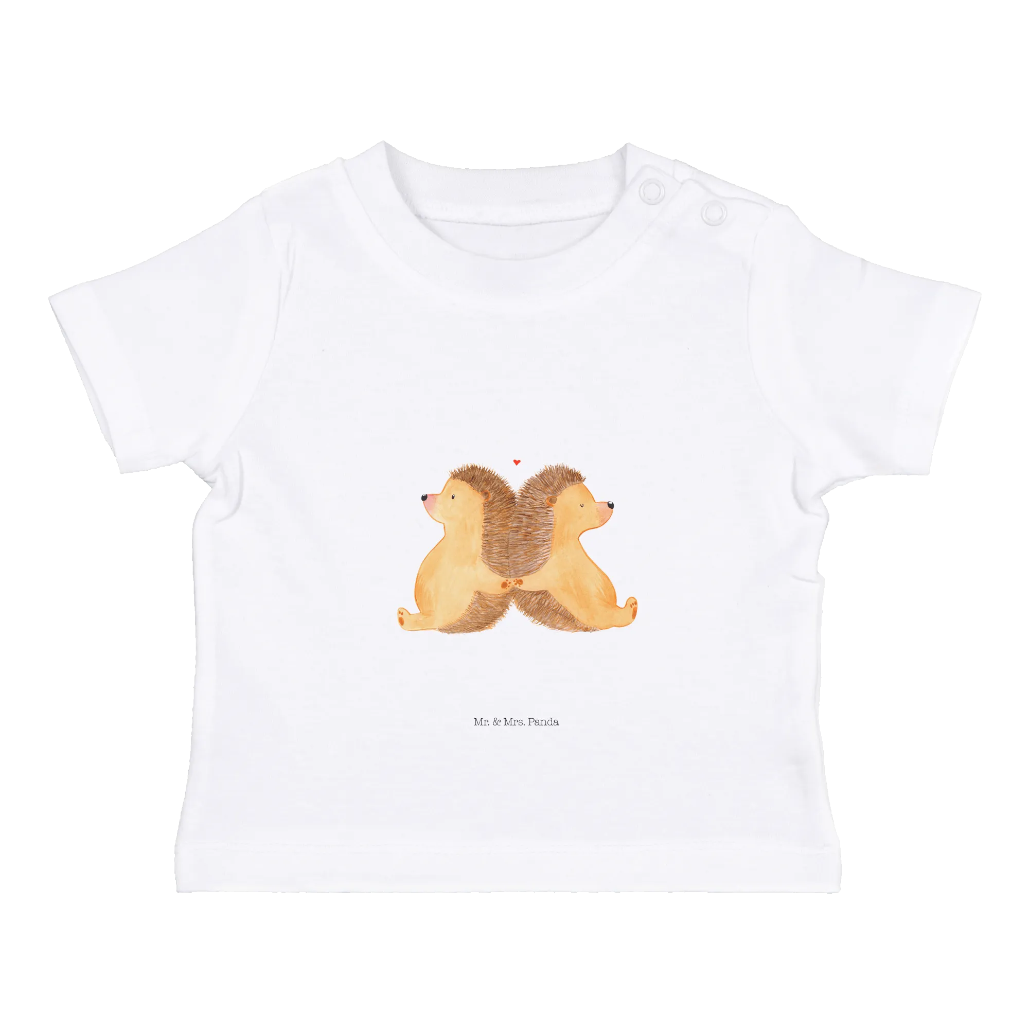 Organic Baby Shirt Igel händchenhaltend