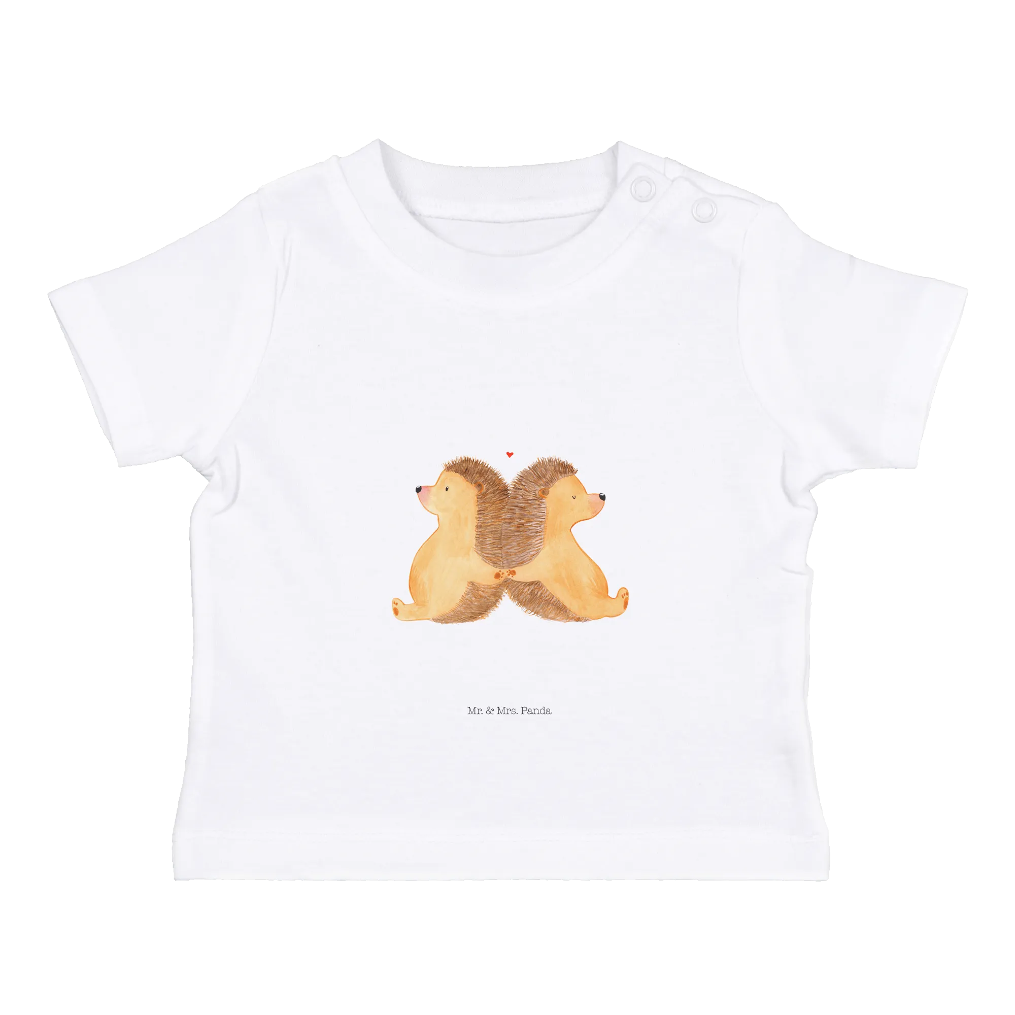 Organic Baby Shirt Igel händchenhaltend