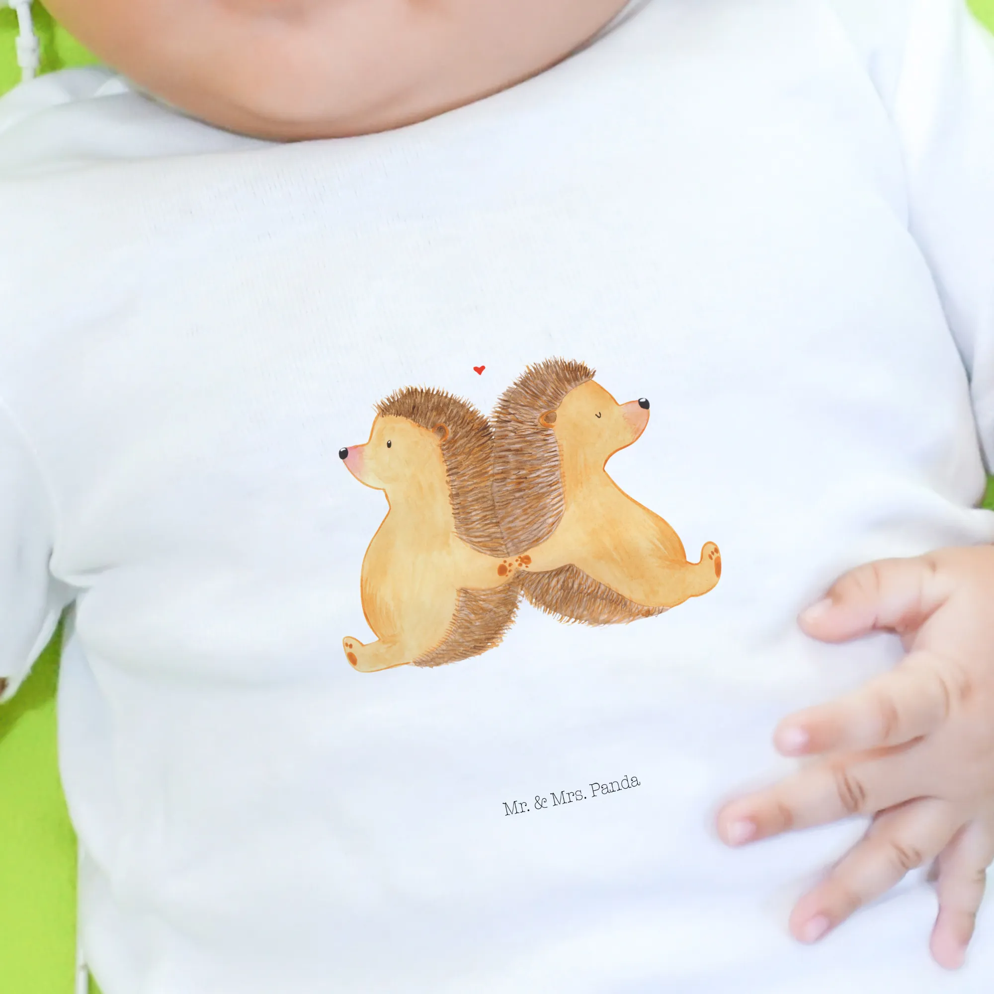 Organic Baby Shirt Igel händchenhaltend