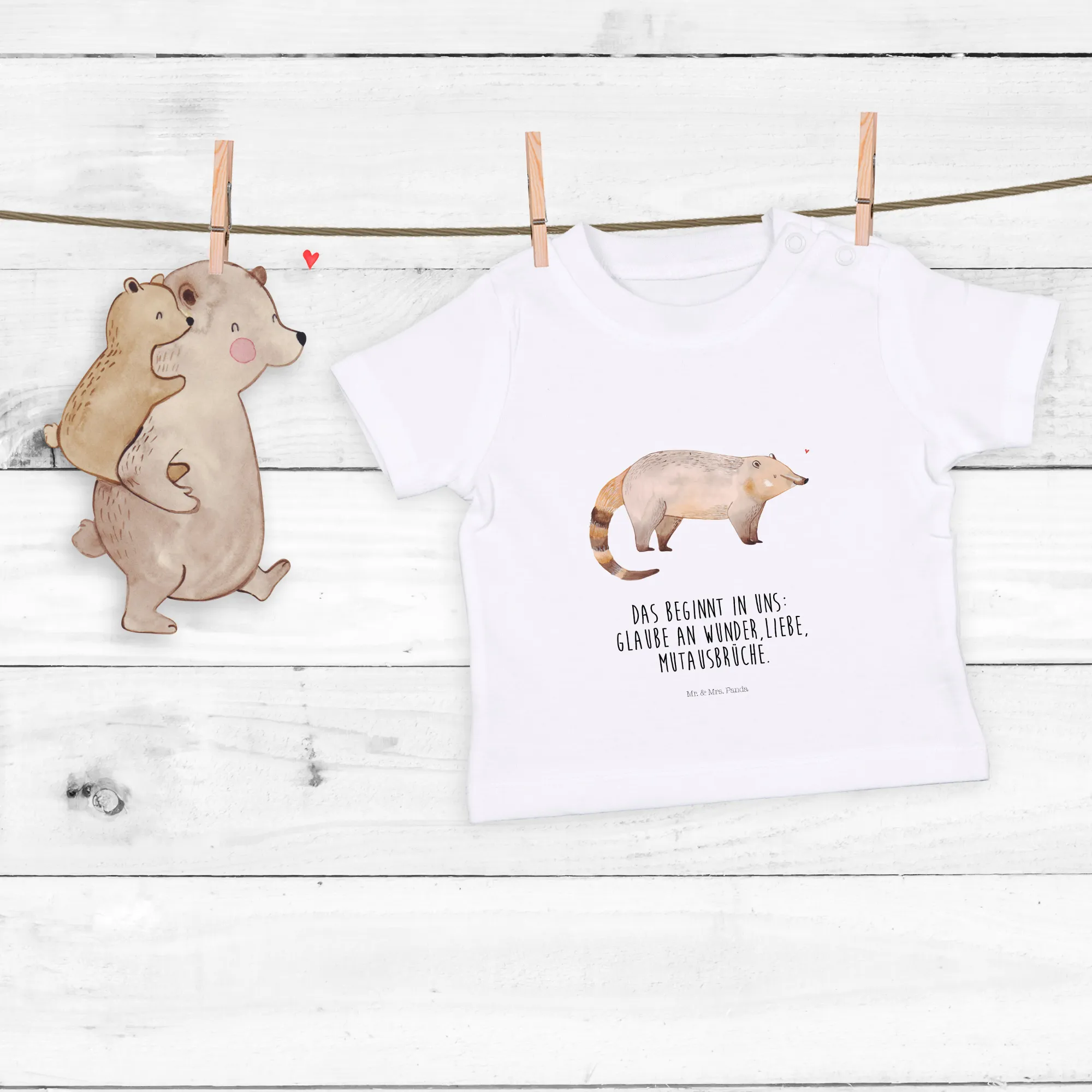 Organic Baby Shirt Nasenbär