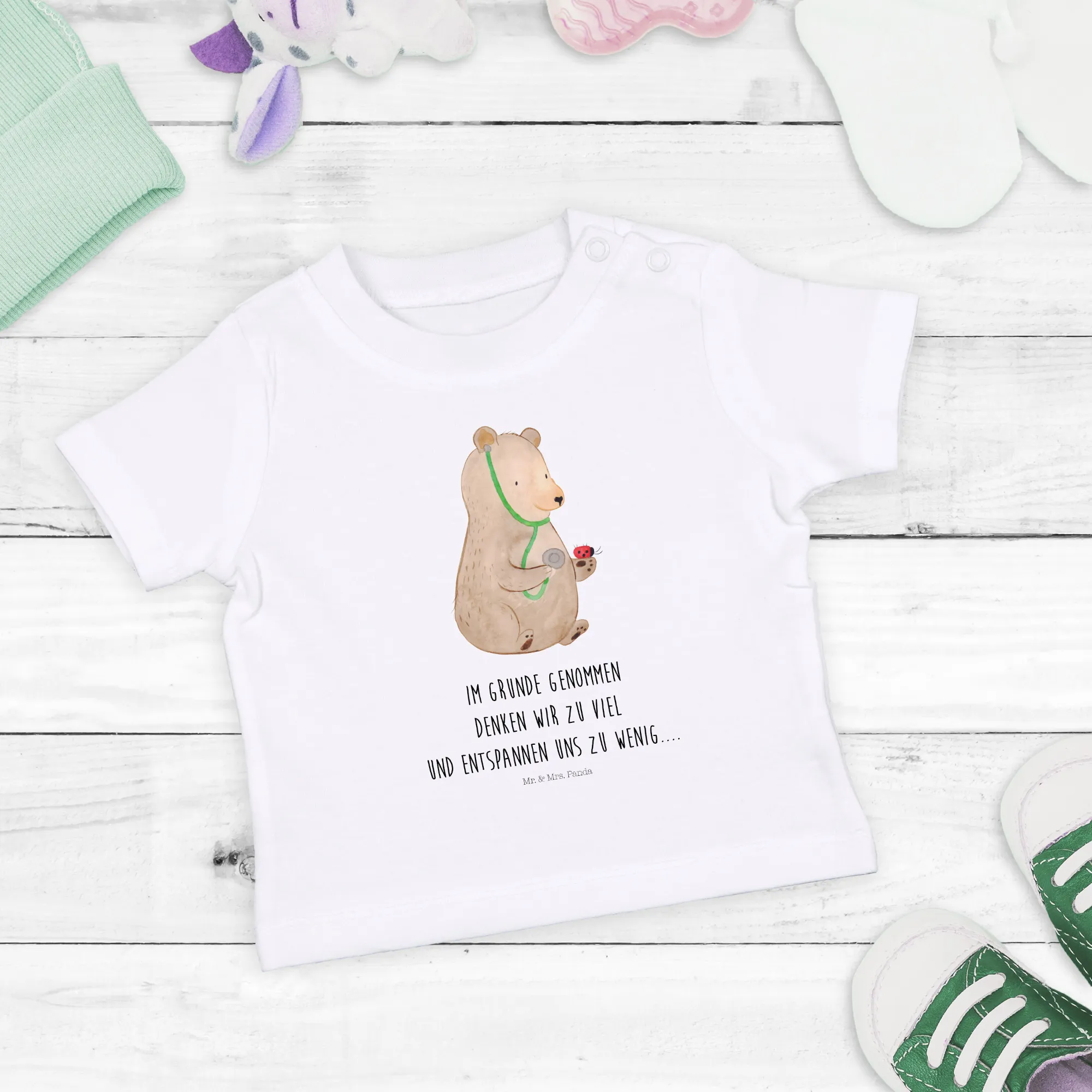 Organic Baby Shirt Bär Arzt