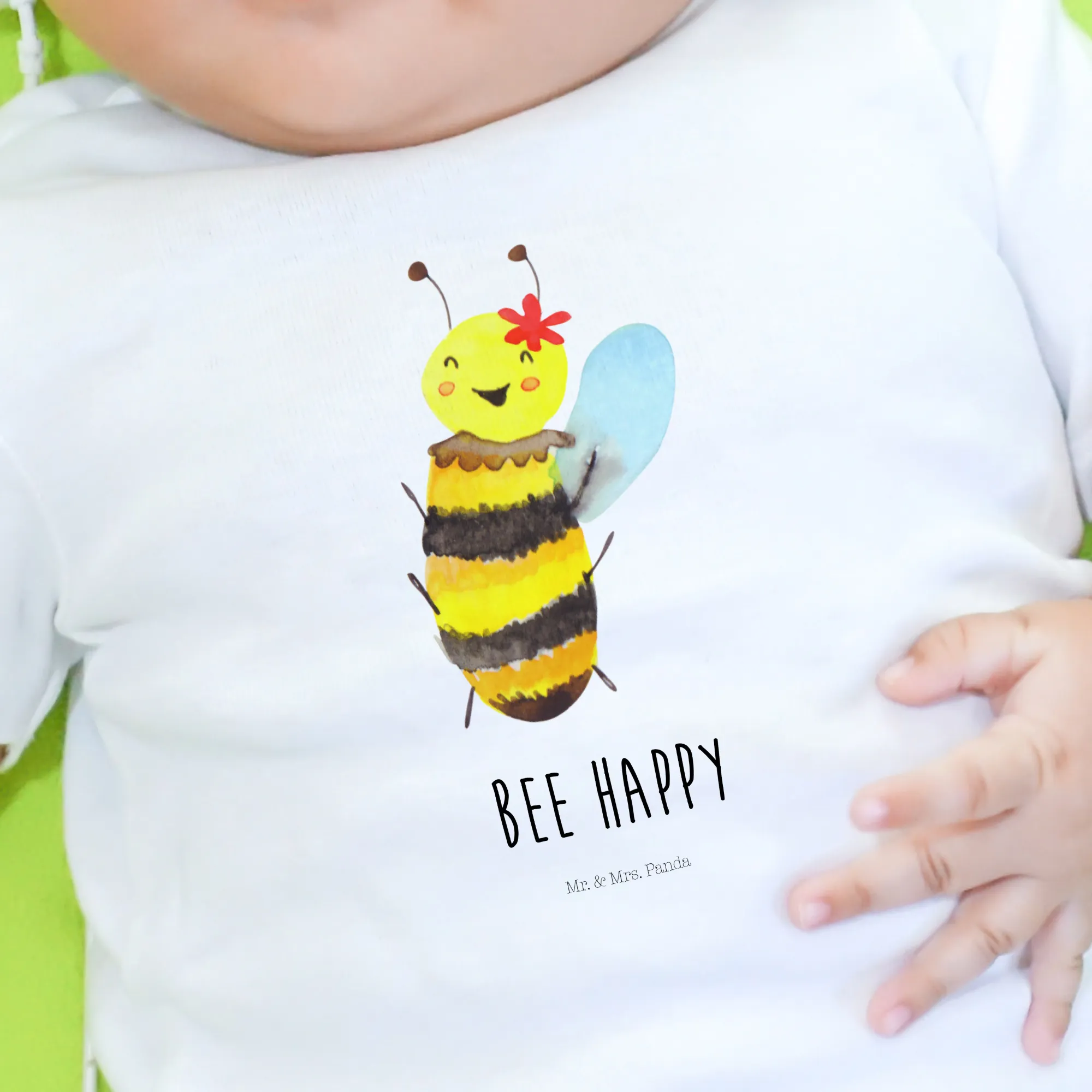 Organic Baby Shirt Biene Happy