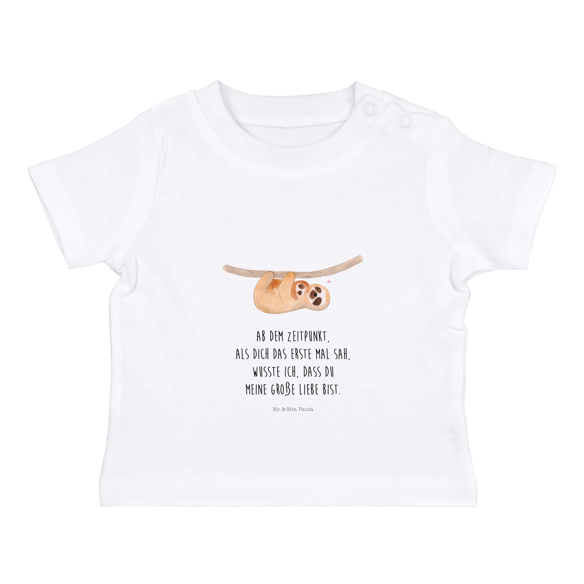 Organic Baby Shirt Faultier Kind