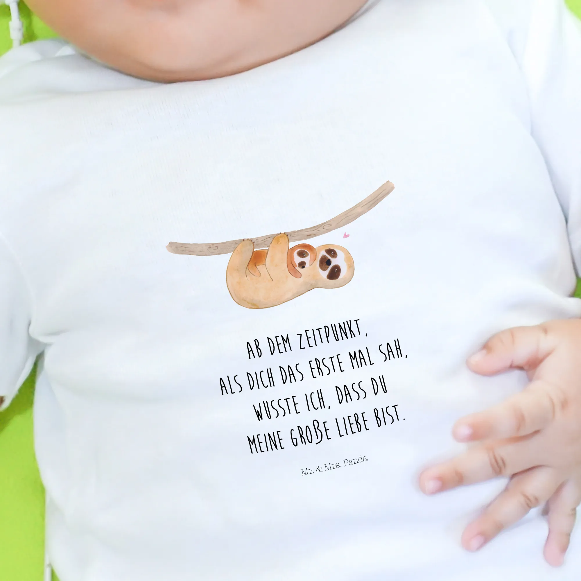 Organic Baby Shirt Faultier Kind