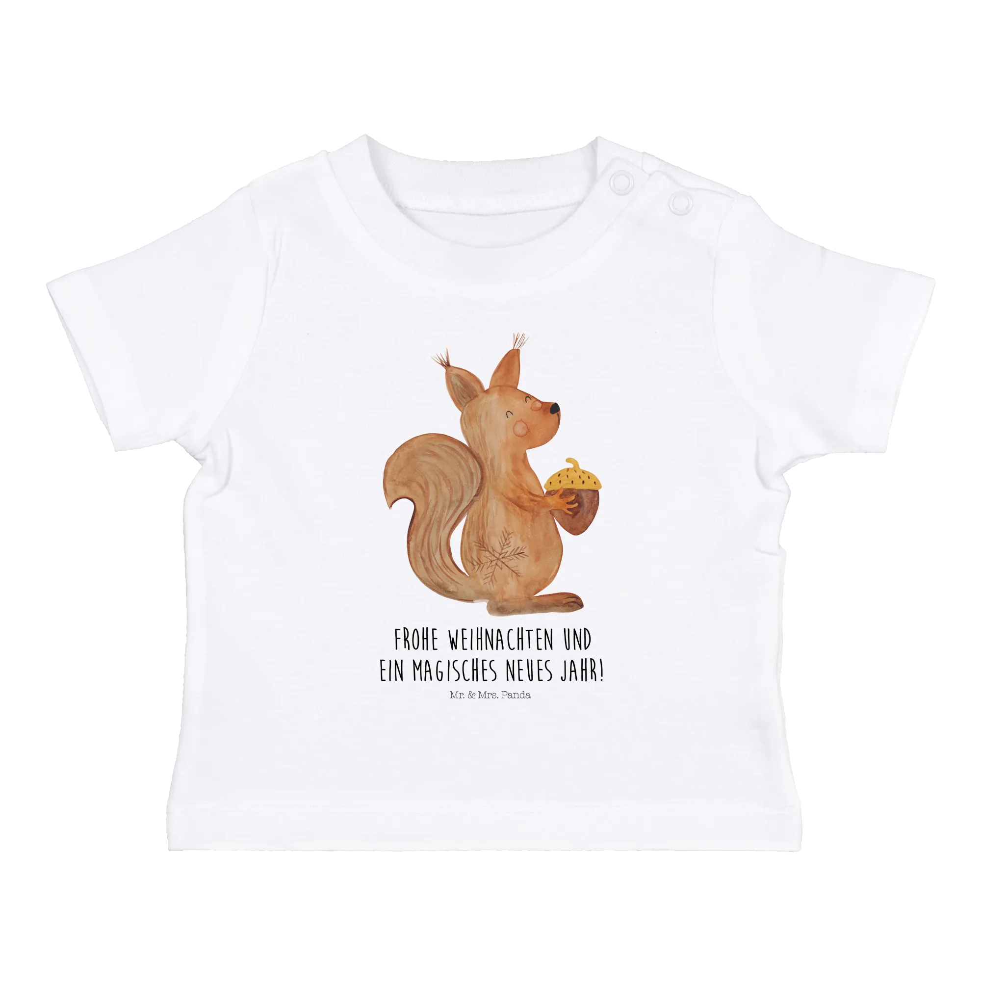 Organic Baby Shirt Eichhörnchen Weihnachtszeit