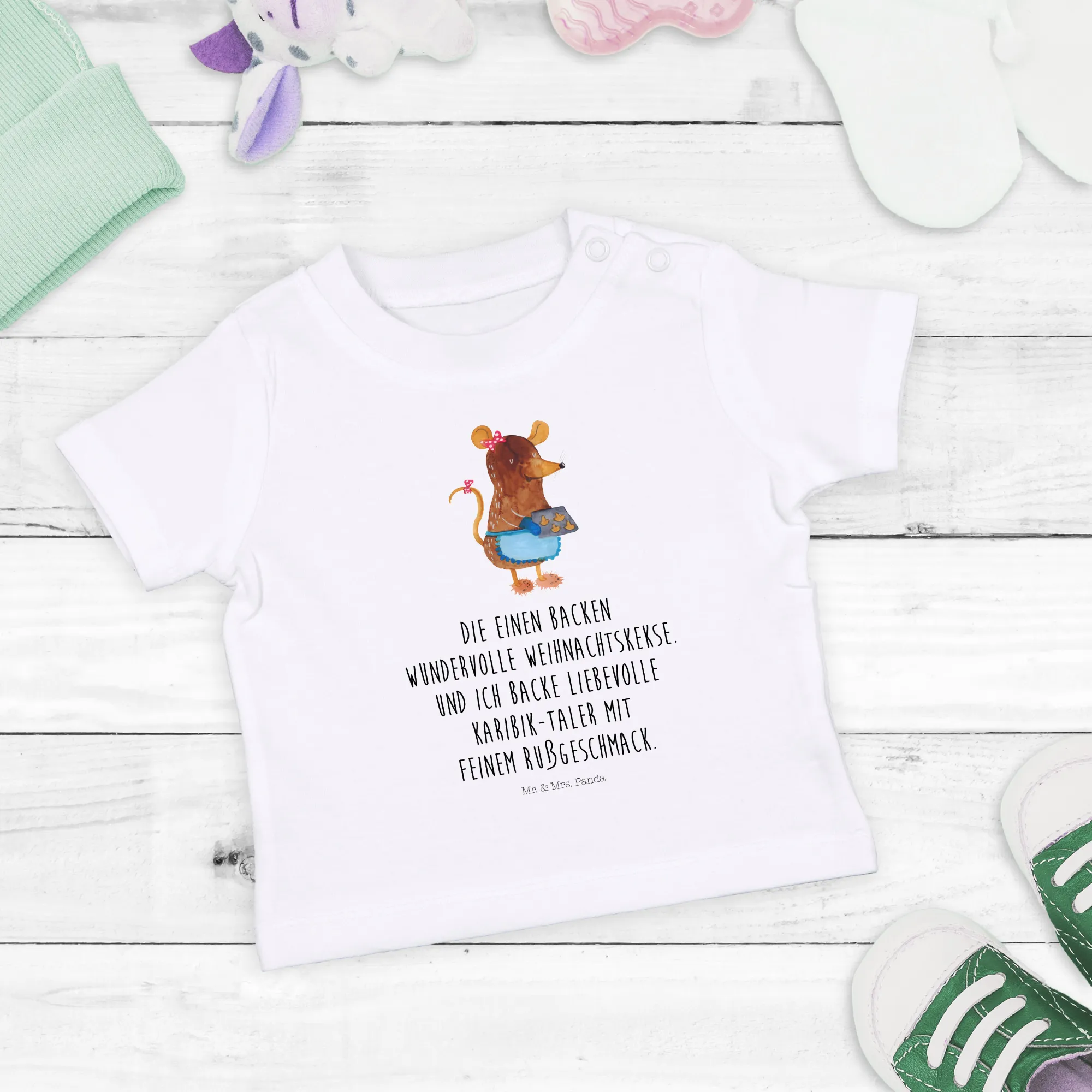 Organic Baby Shirt Maus Kekse