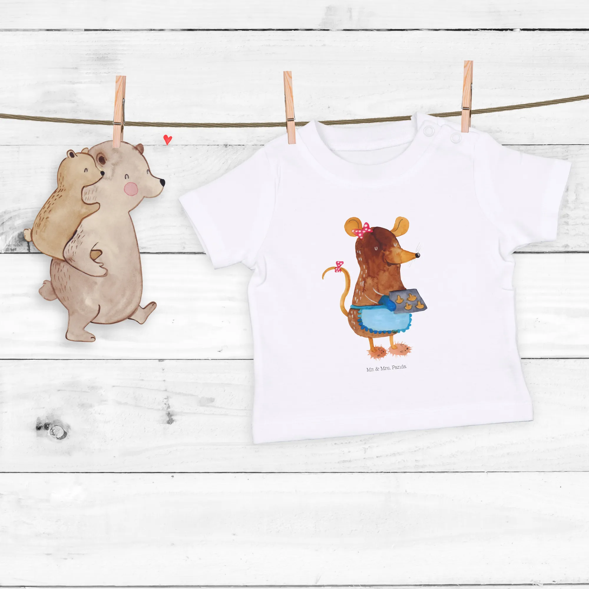 Organic Baby Shirt Maus Kekse