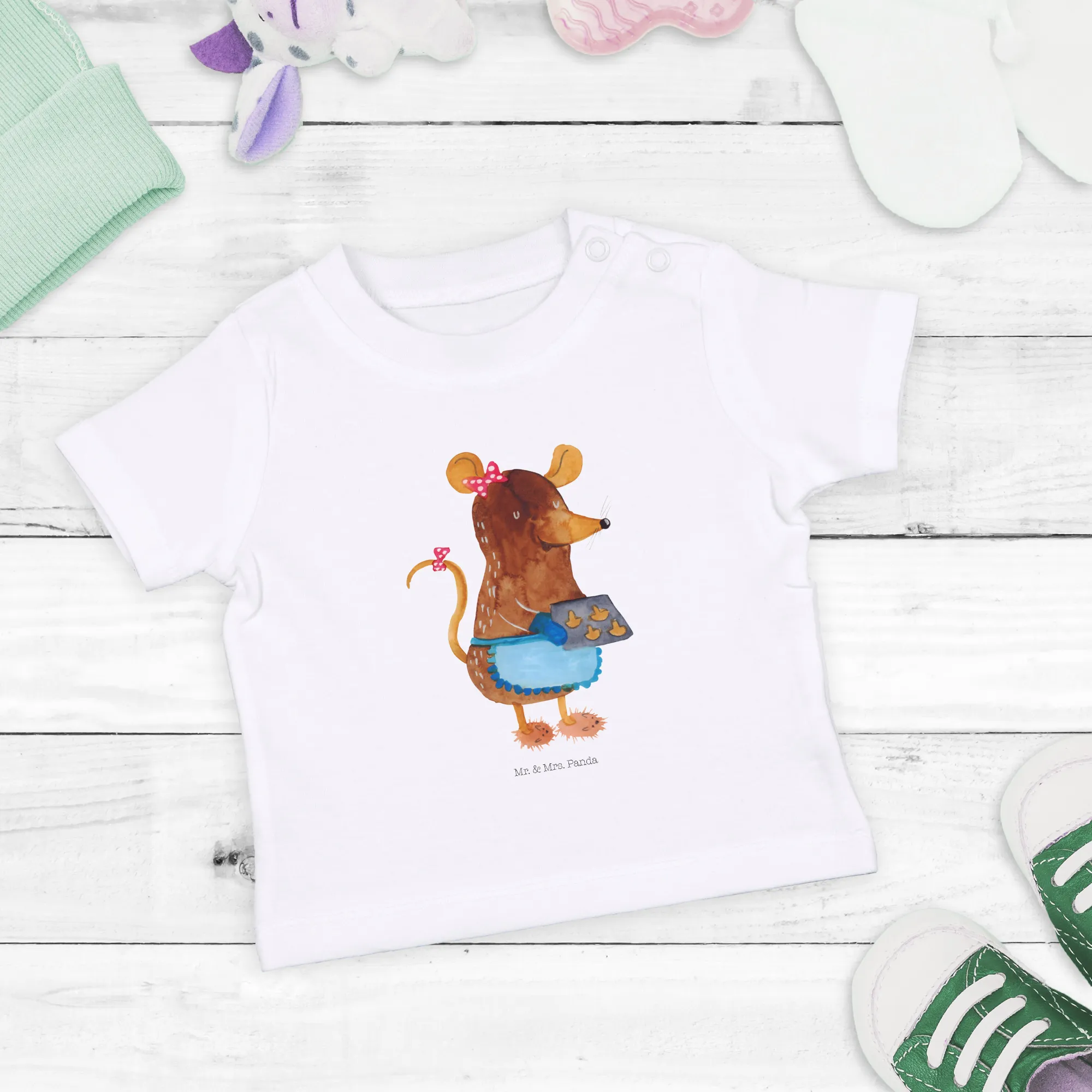 Organic Baby Shirt Maus Kekse