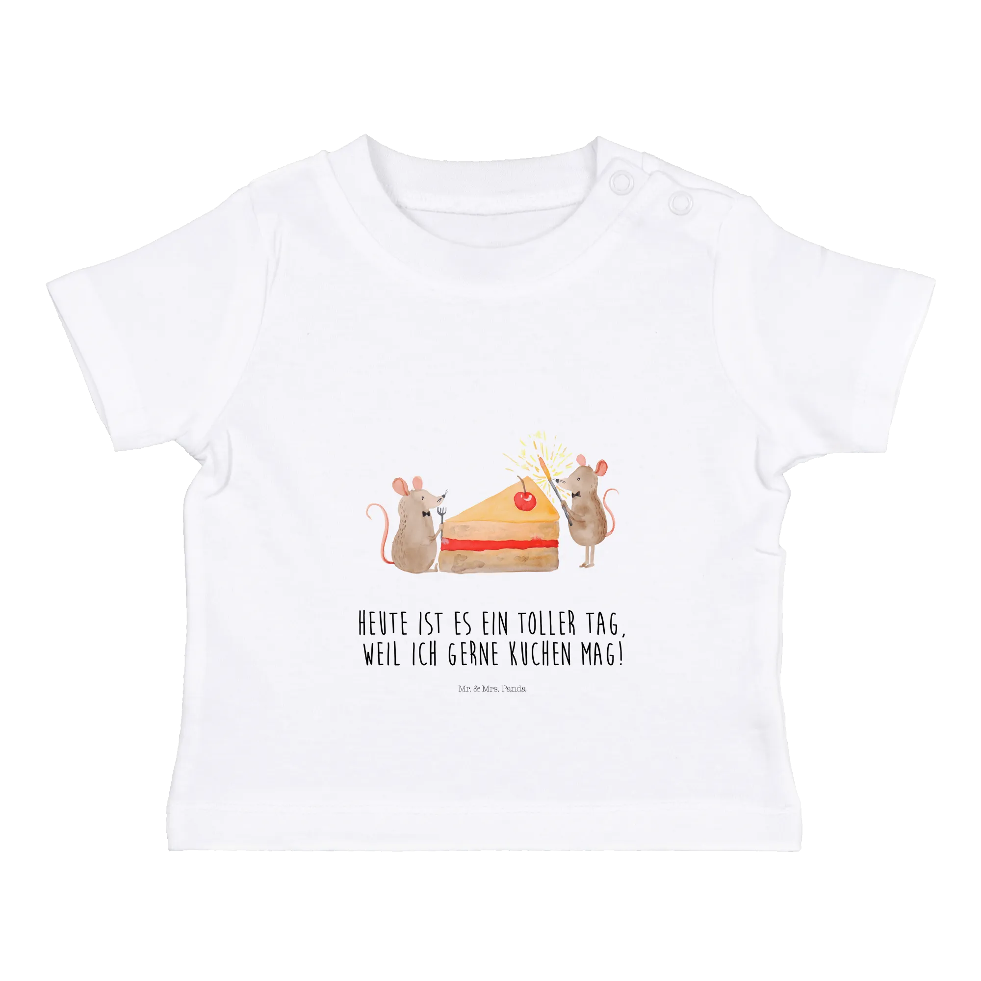 Organic Baby Shirt Mäuse Kuchen