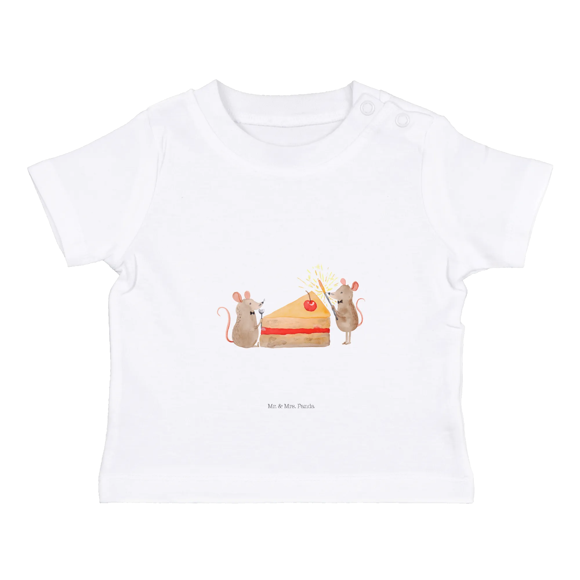 Organic Baby Shirt Mäuse Kuchen