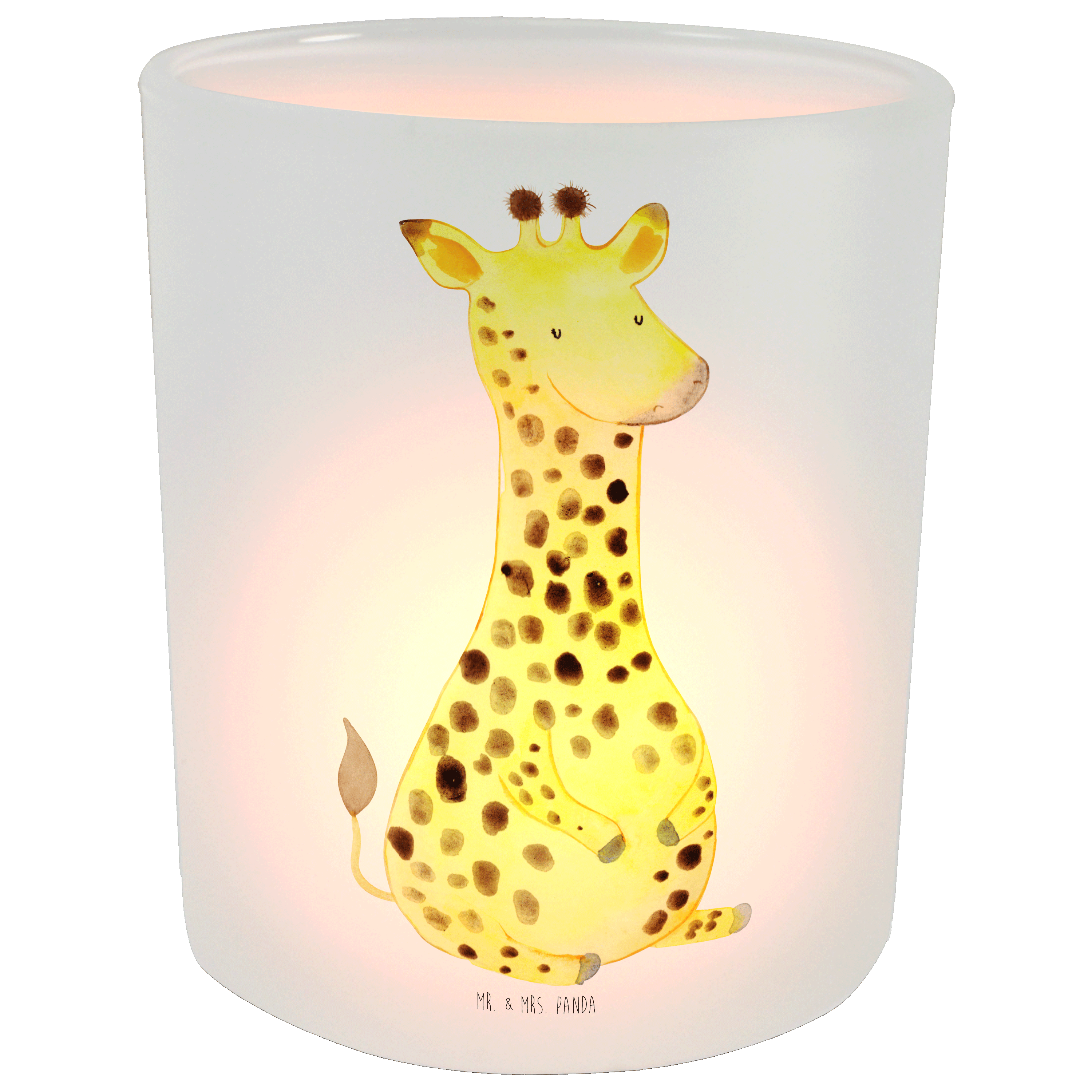 Windlicht Giraffe Zufrieden