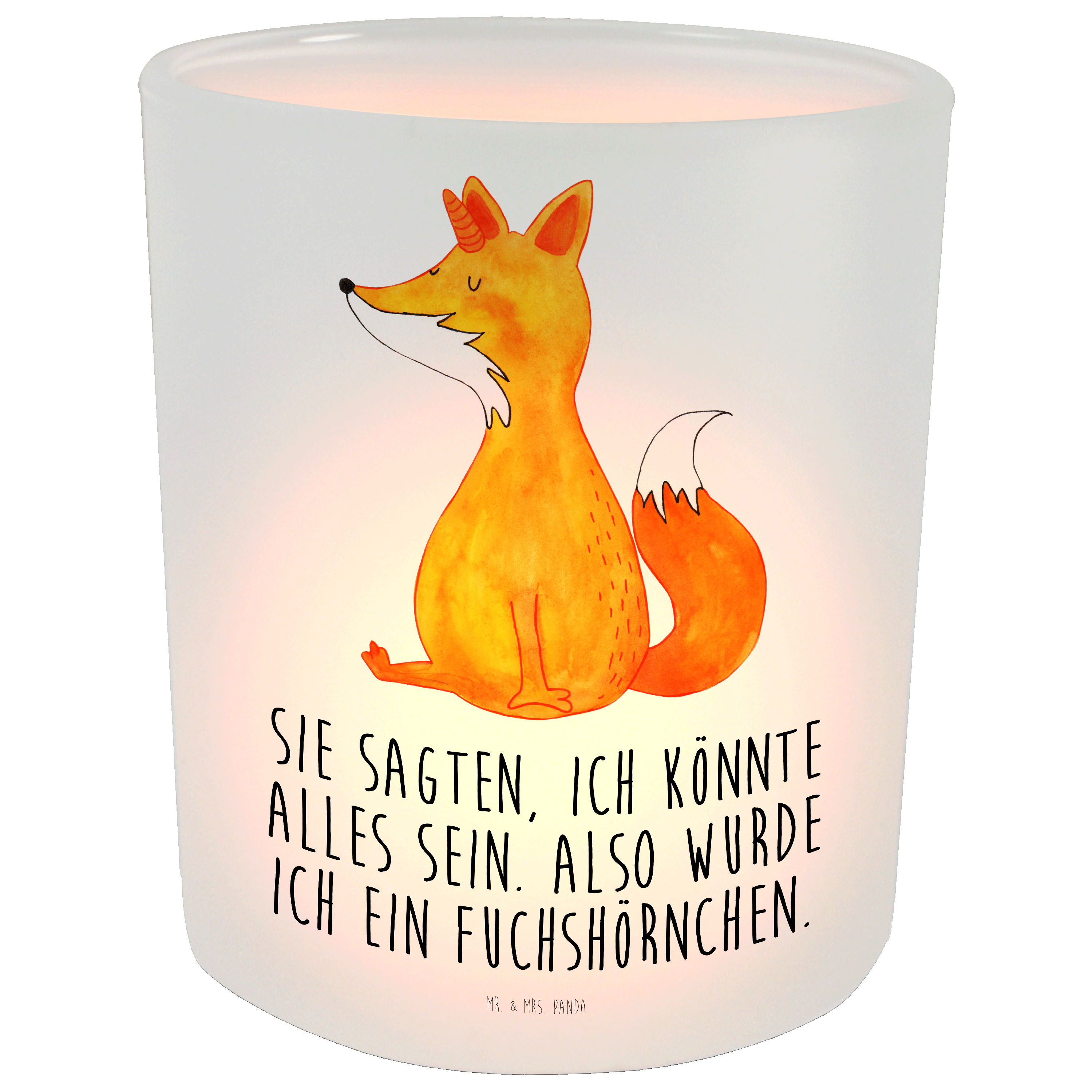 Windlicht Einhorn Wunsch