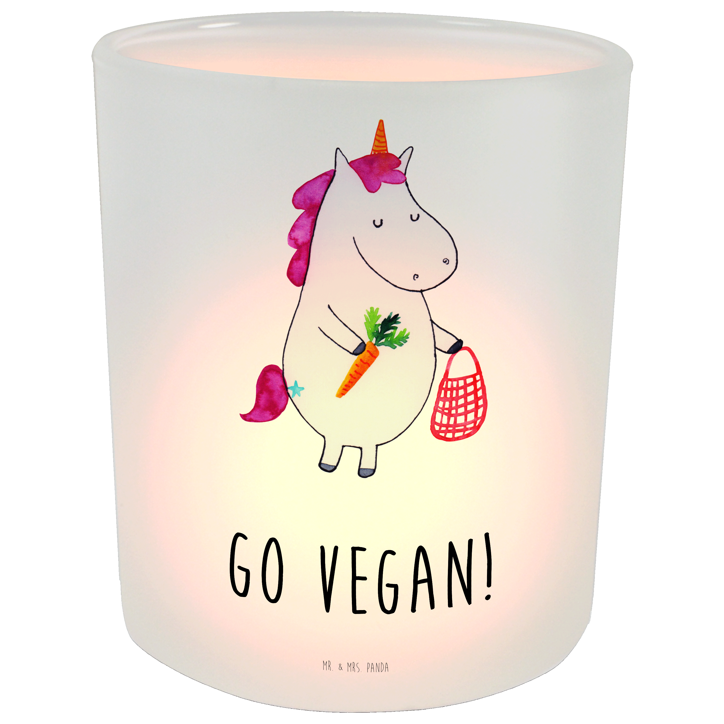 Windlicht Einhorn Vegan