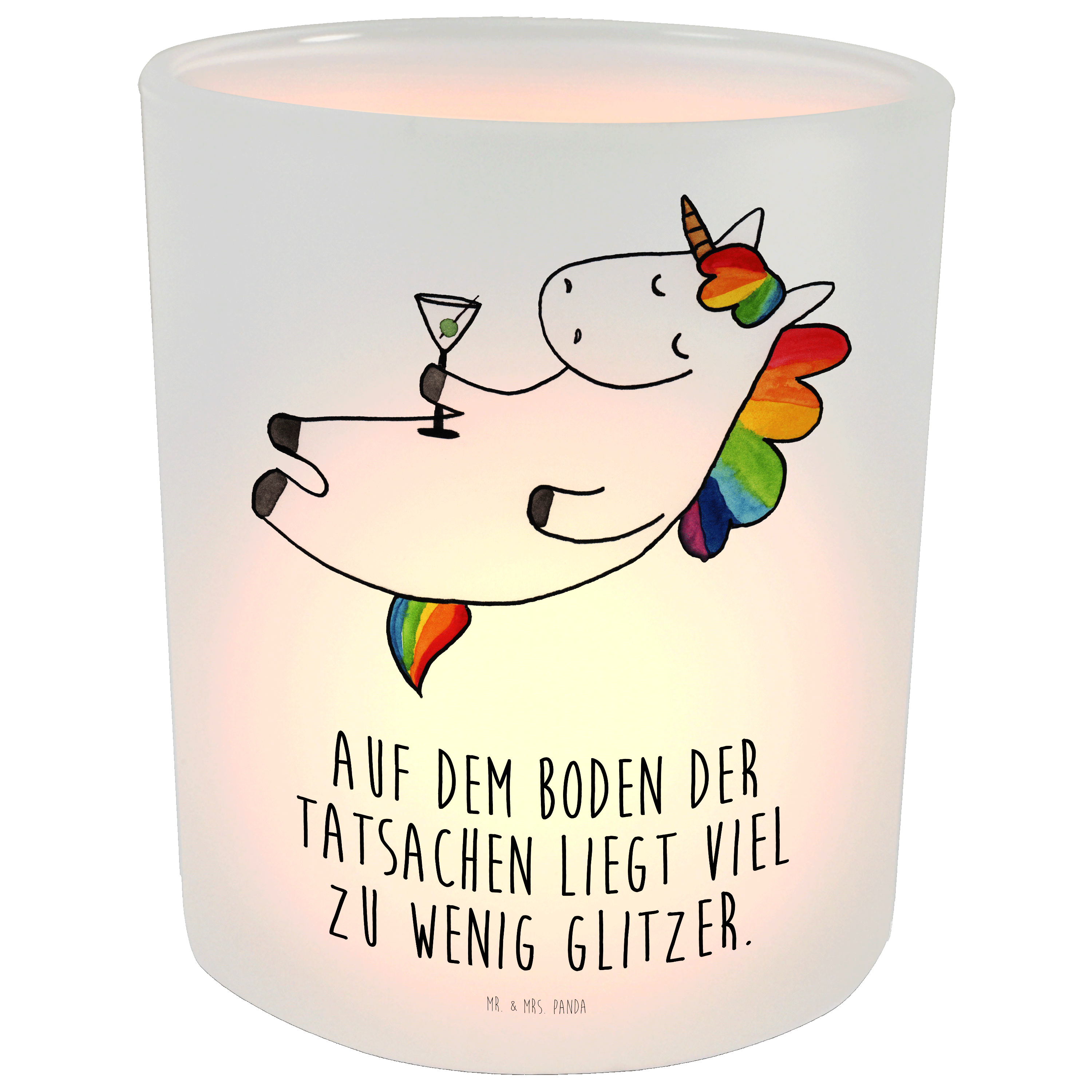 Windlicht Einhorn Cocktail