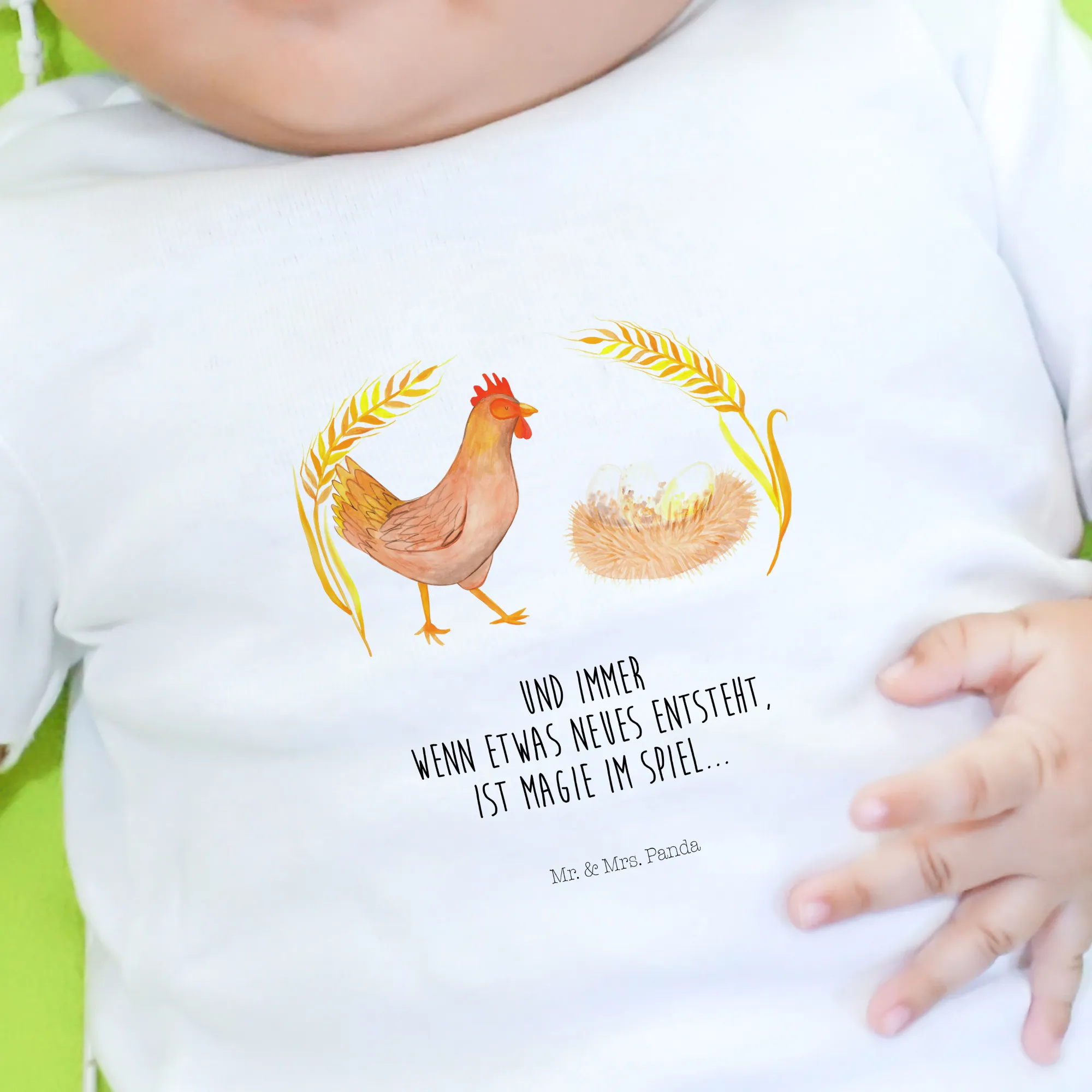 Organic Baby Shirt Huhn Stolz