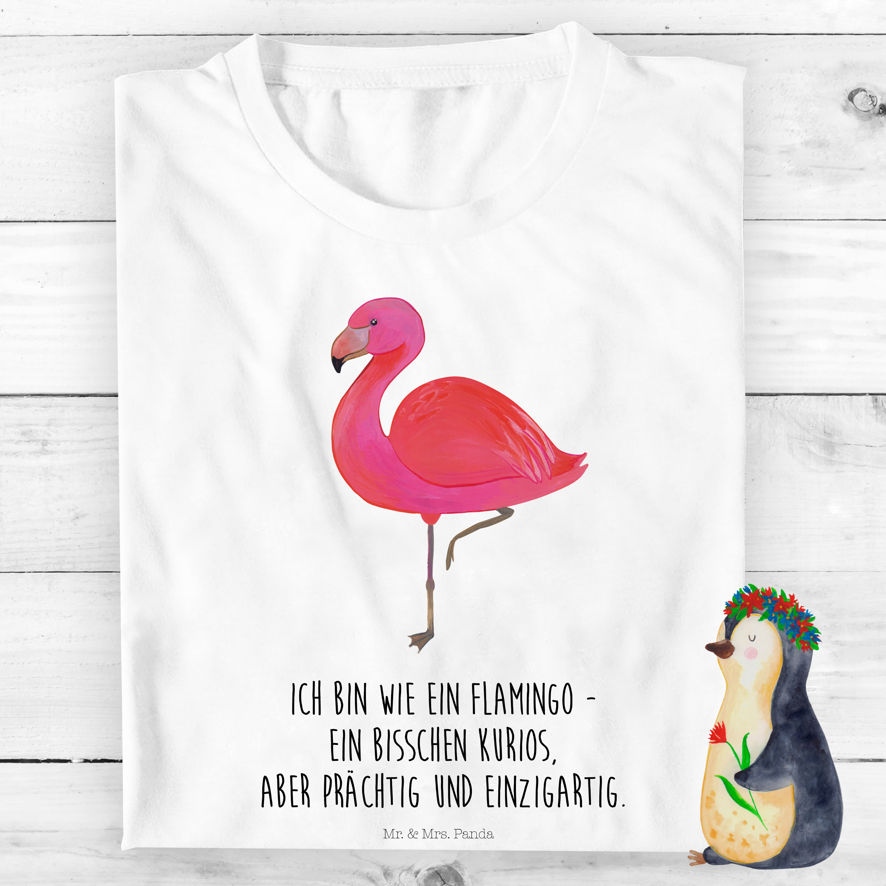 Organic Kinder T-Shirt Flamingo Classic