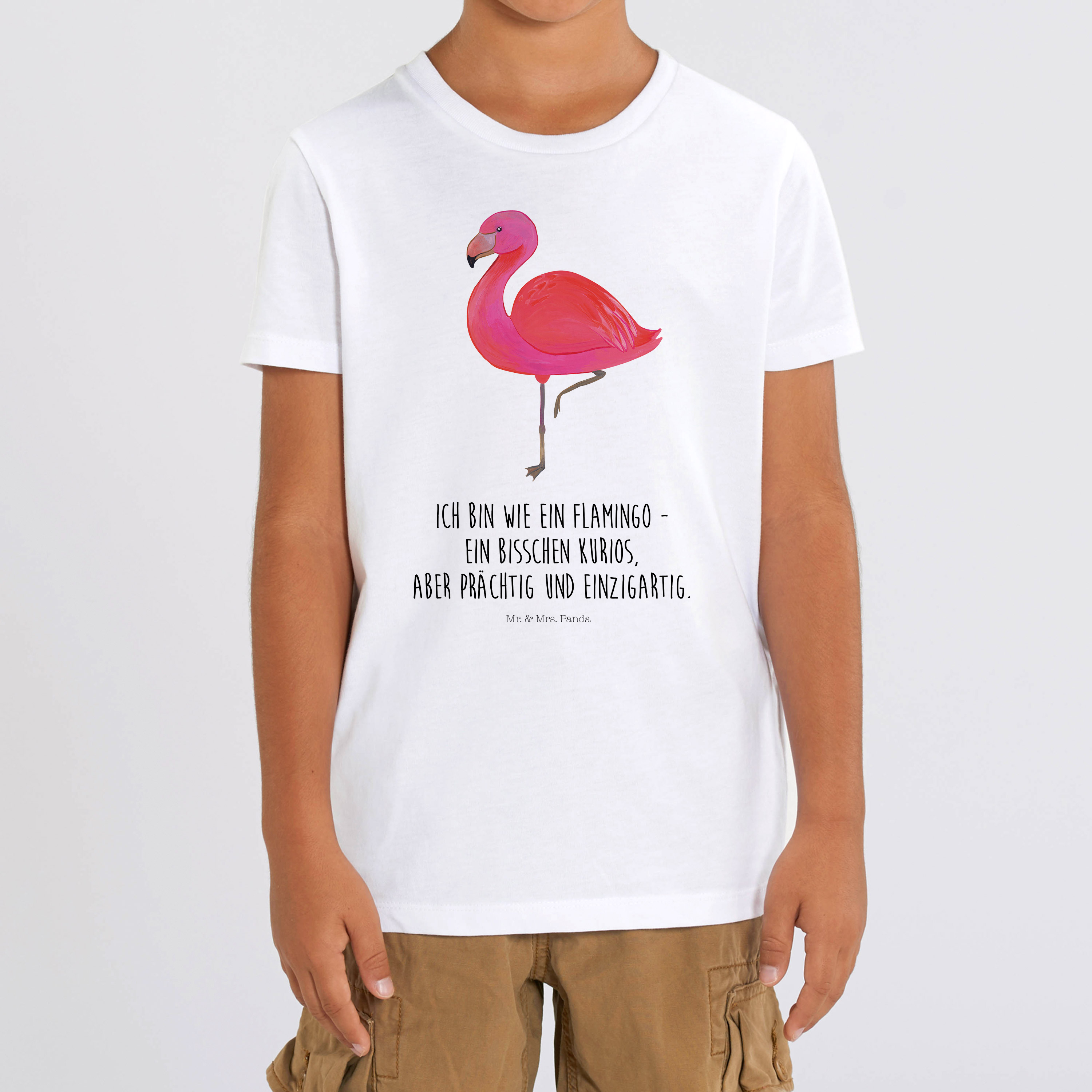 Organic Kinder T-Shirt Flamingo Classic