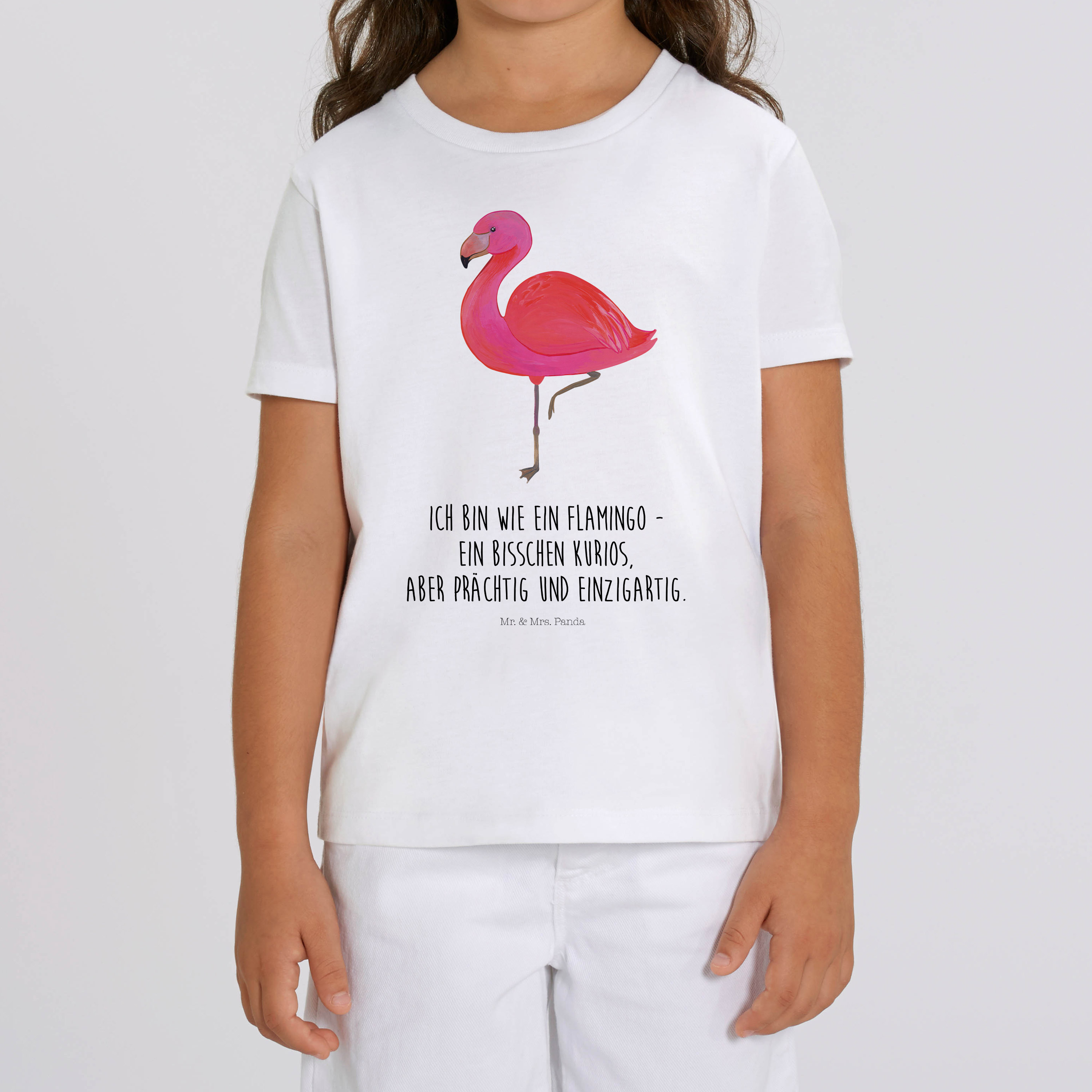 Organic Kinder T-Shirt Flamingo Classic