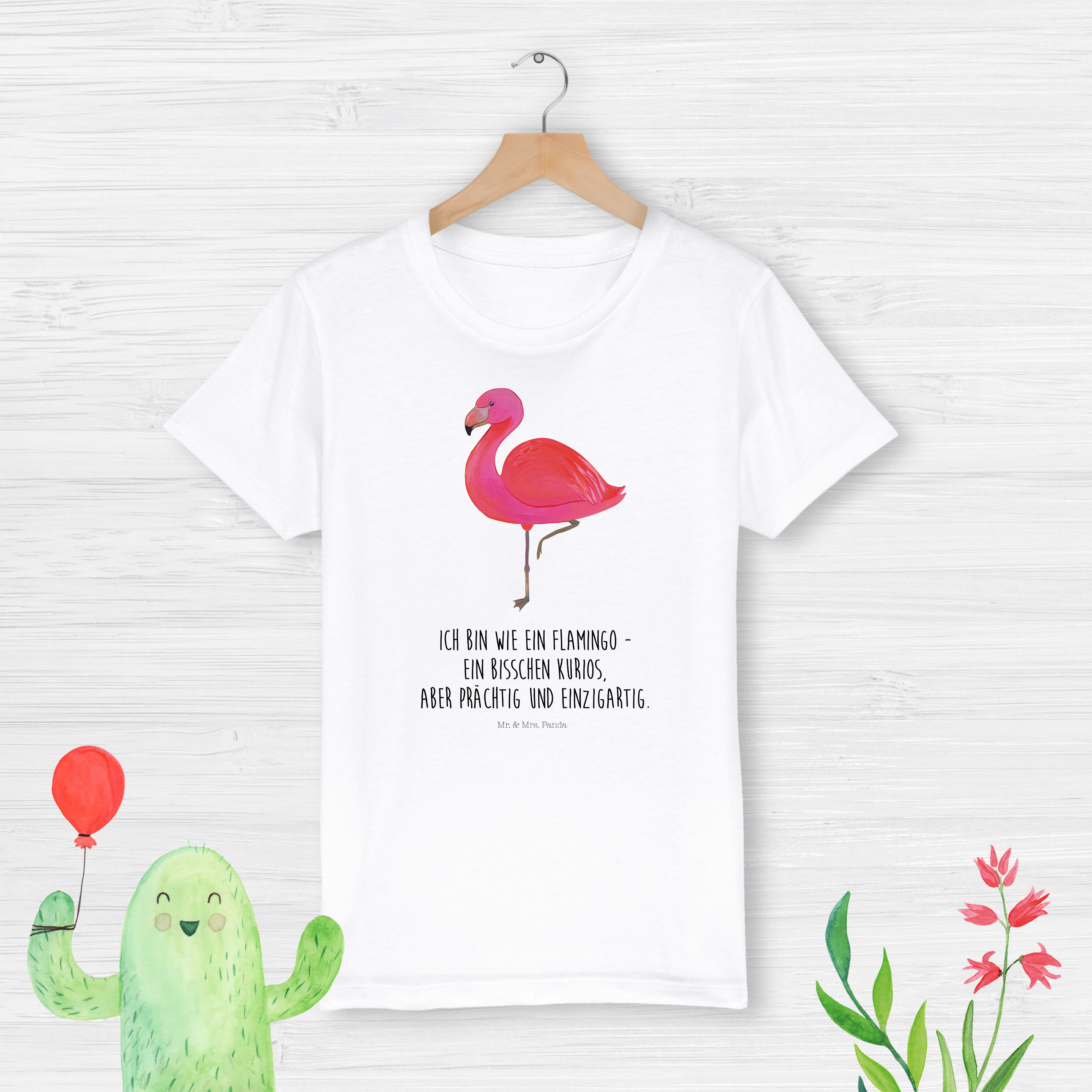 Organic Kinder T-Shirt Flamingo Classic