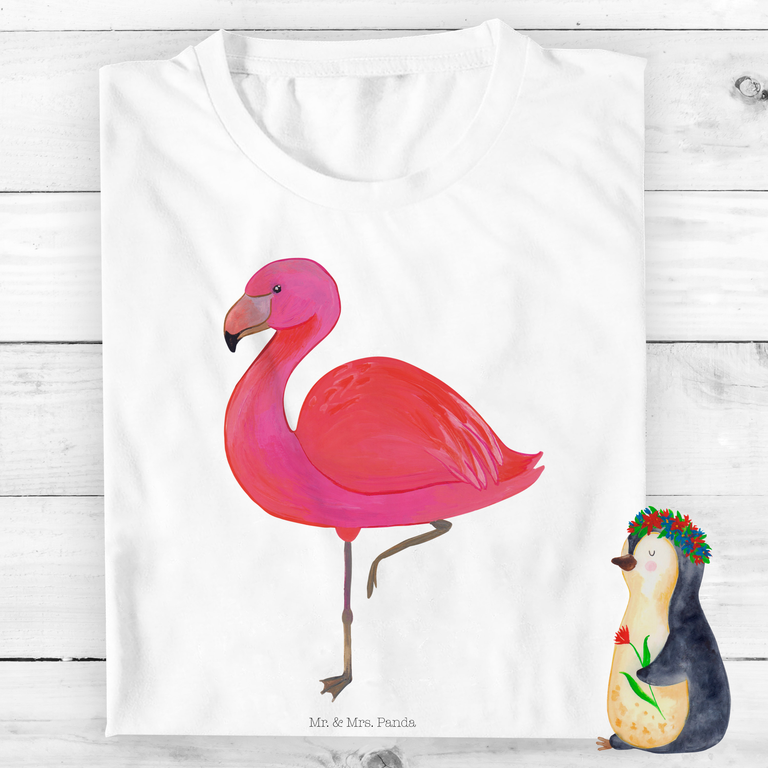 Organic Kinder T-Shirt Flamingo Classic