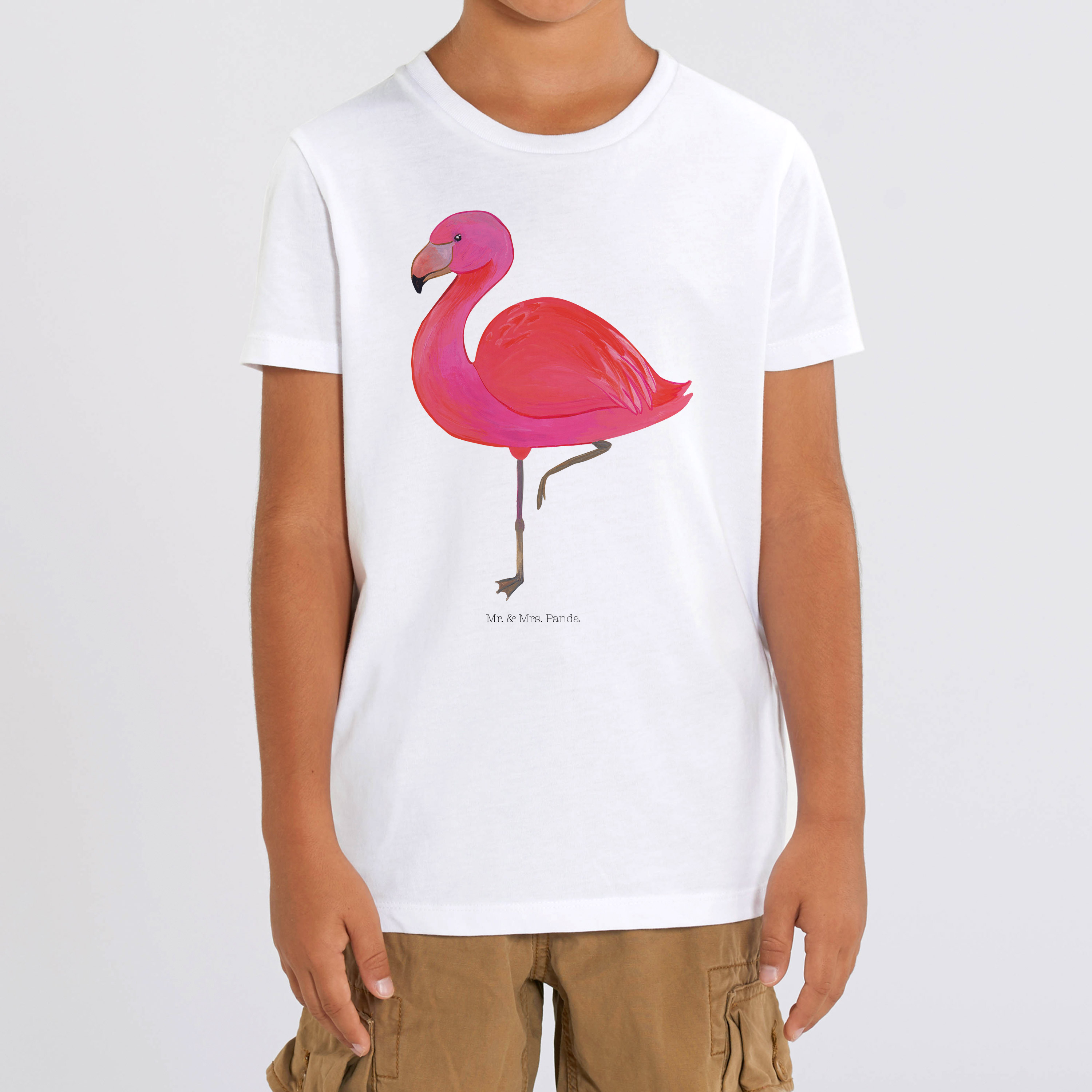 Organic Kinder T-Shirt Flamingo Classic