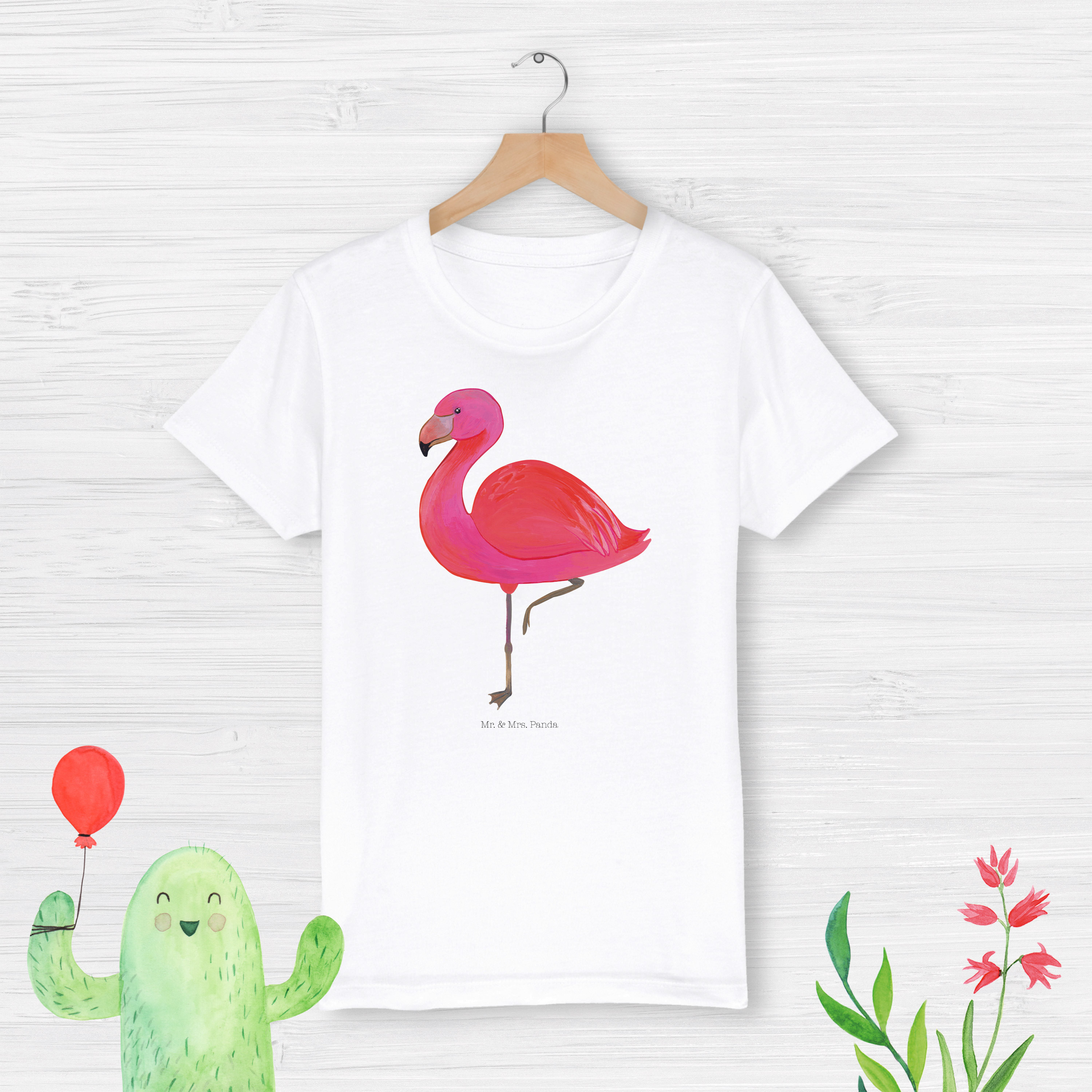 Organic Kinder T-Shirt Flamingo Classic