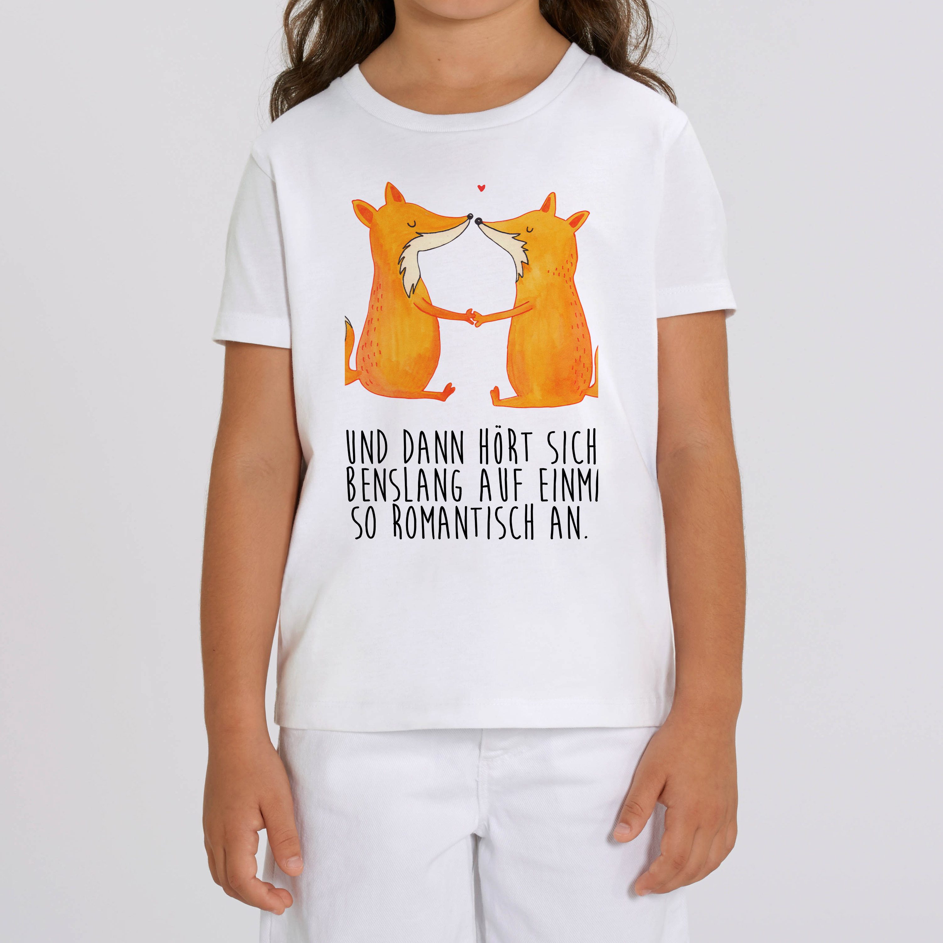 Organic Kinder T-Shirt Füchse Liebe