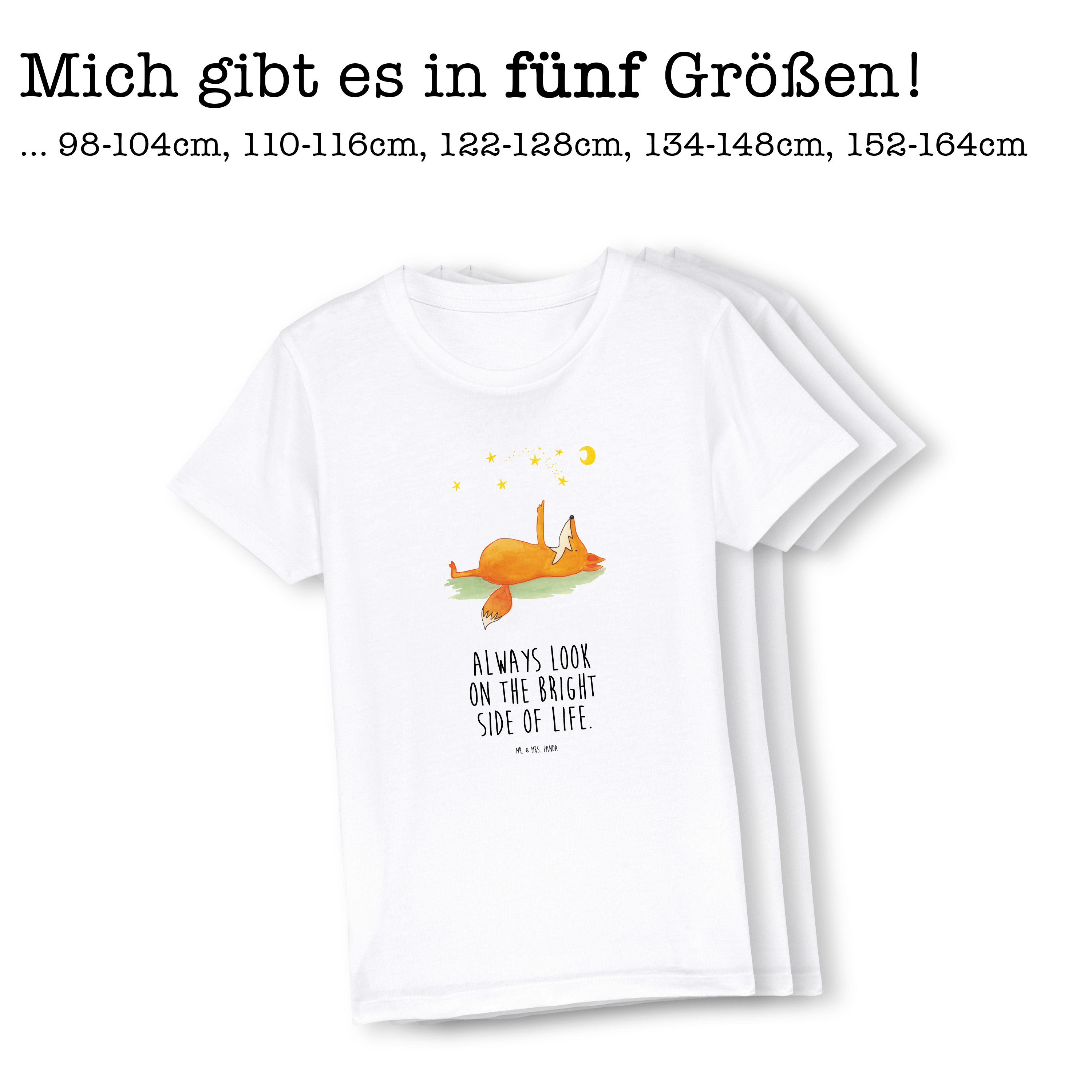 Organic Kinder T-Shirt Fuchs Sterne