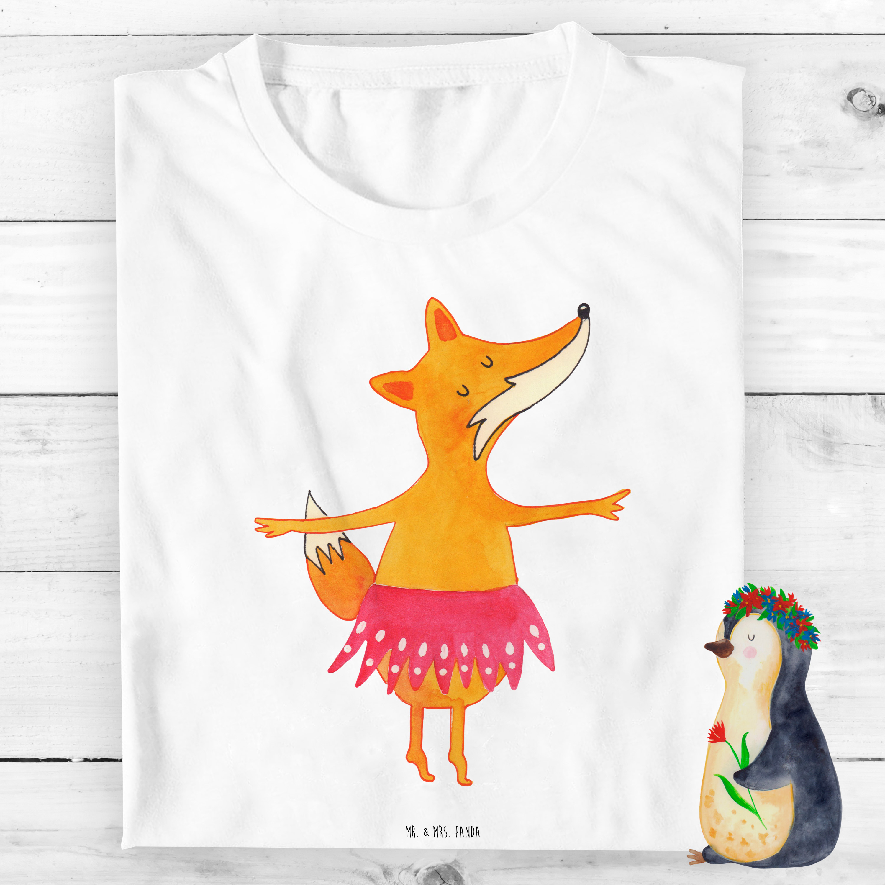 Organic Kinder T-Shirt Fuchs Ballerina