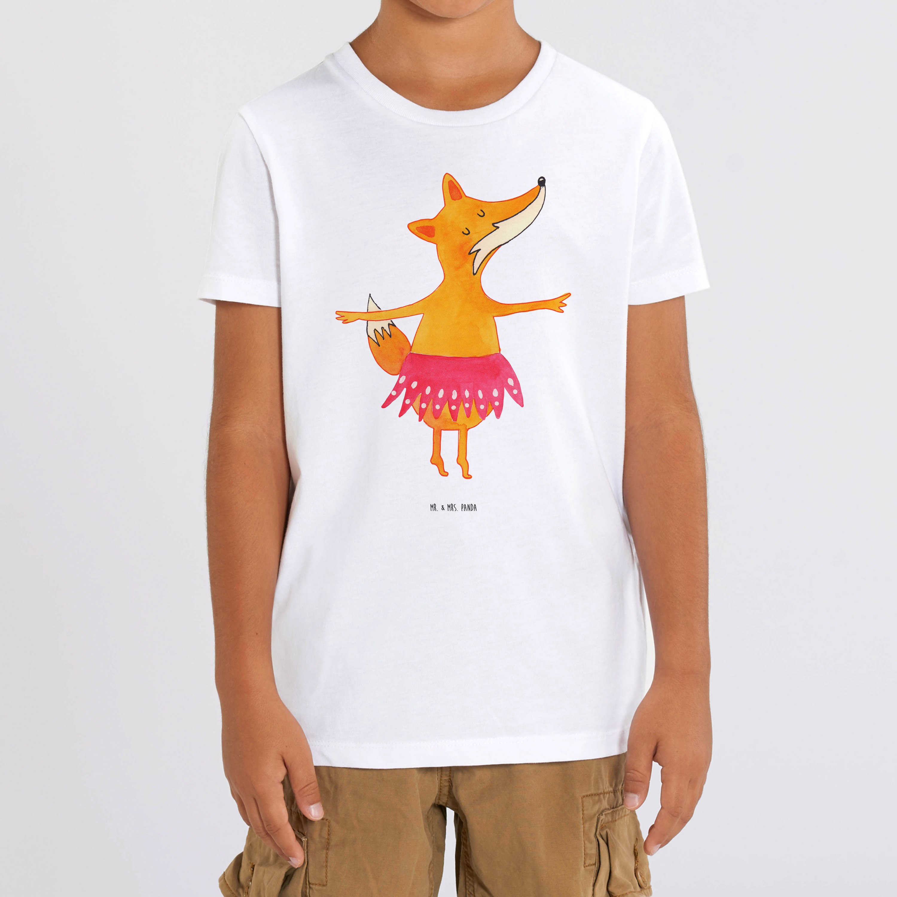 Organic Kinder T-Shirt Fuchs Ballerina