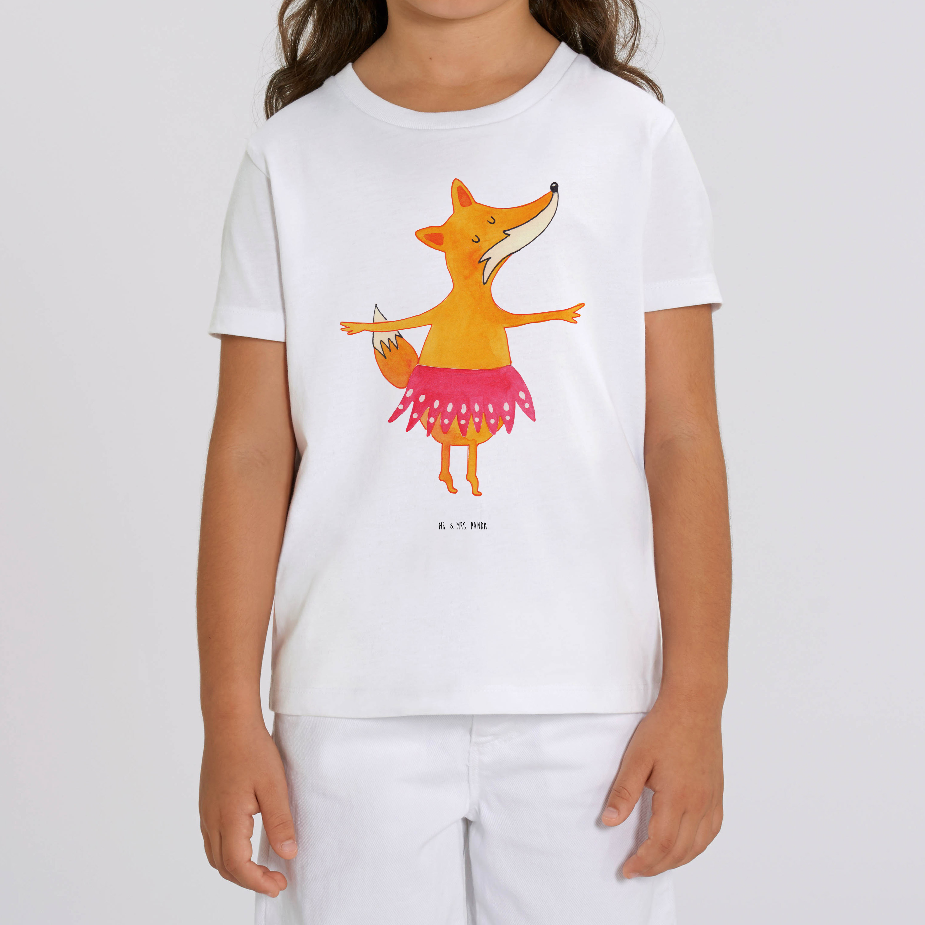 Organic Kinder T-Shirt Fuchs Ballerina