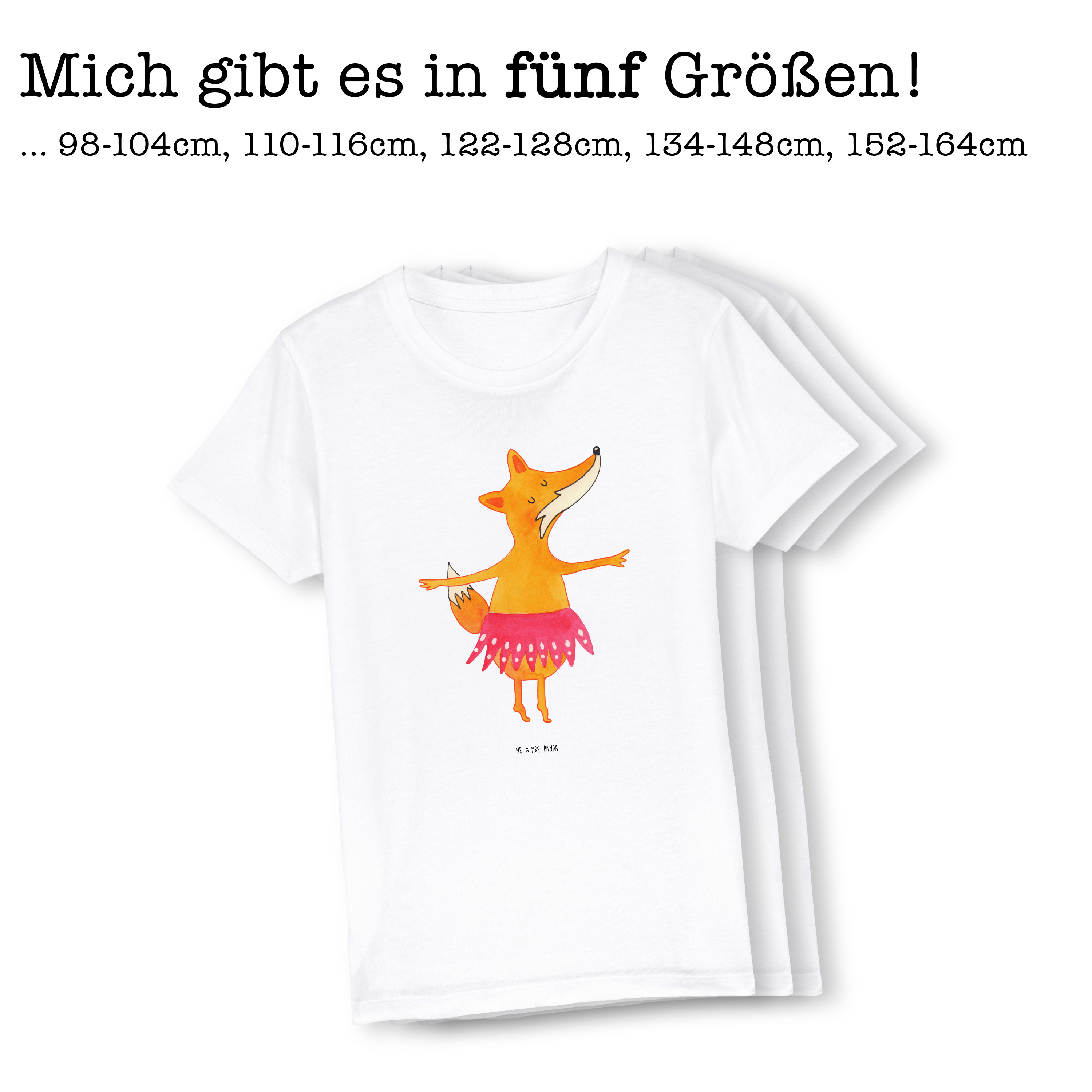 Organic Kinder T-Shirt Fuchs Ballerina