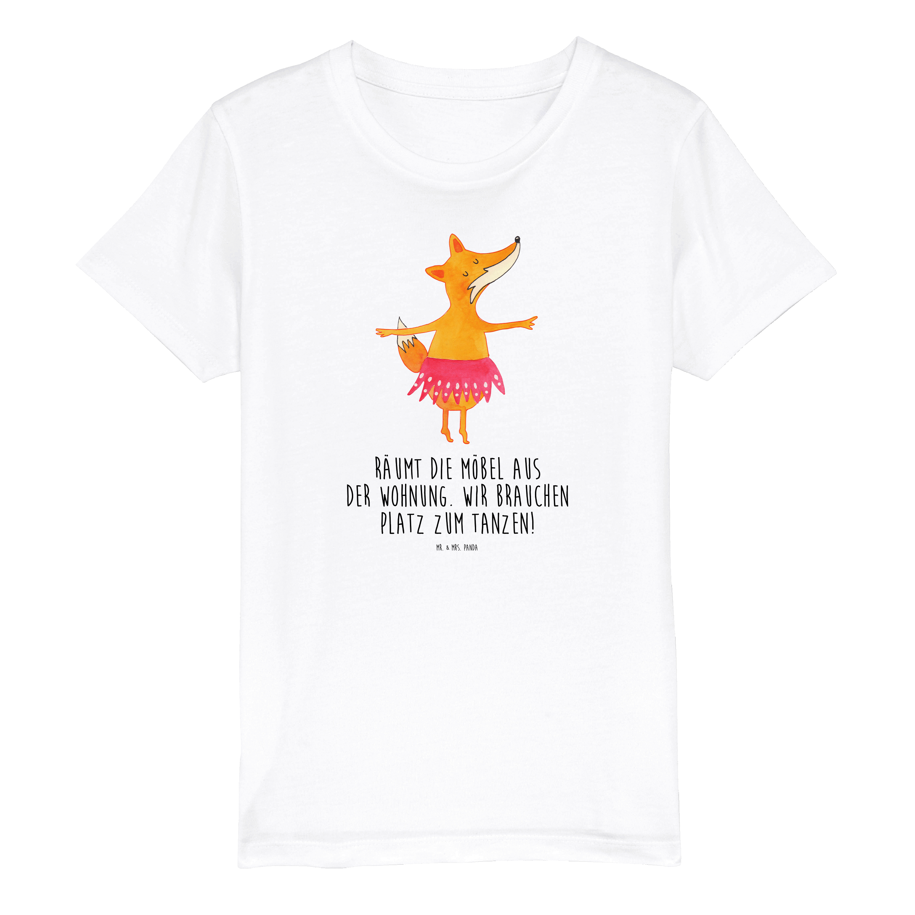 Organic Kinder T-Shirt Fuchs Ballerina