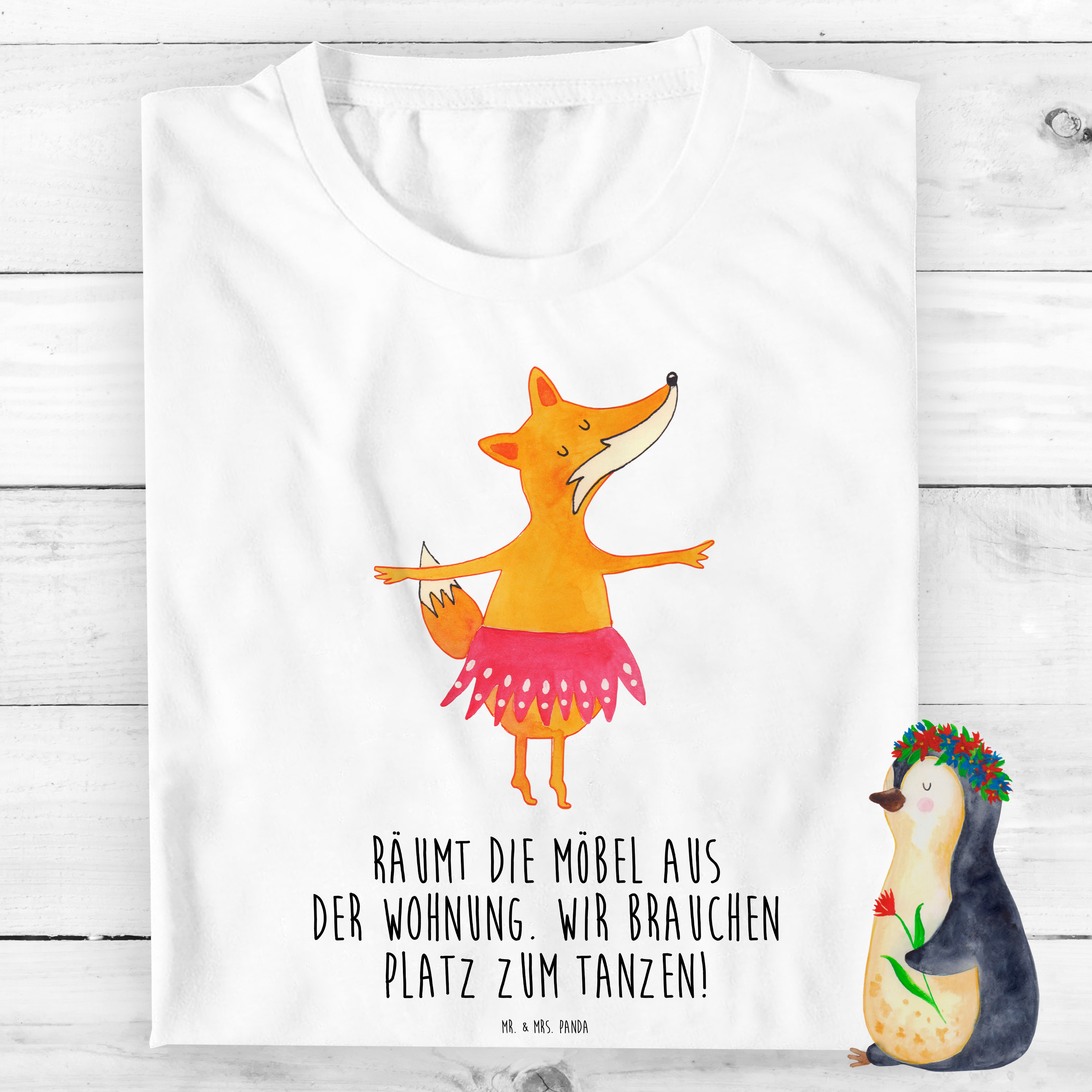 Organic Kinder T-Shirt Fuchs Ballerina