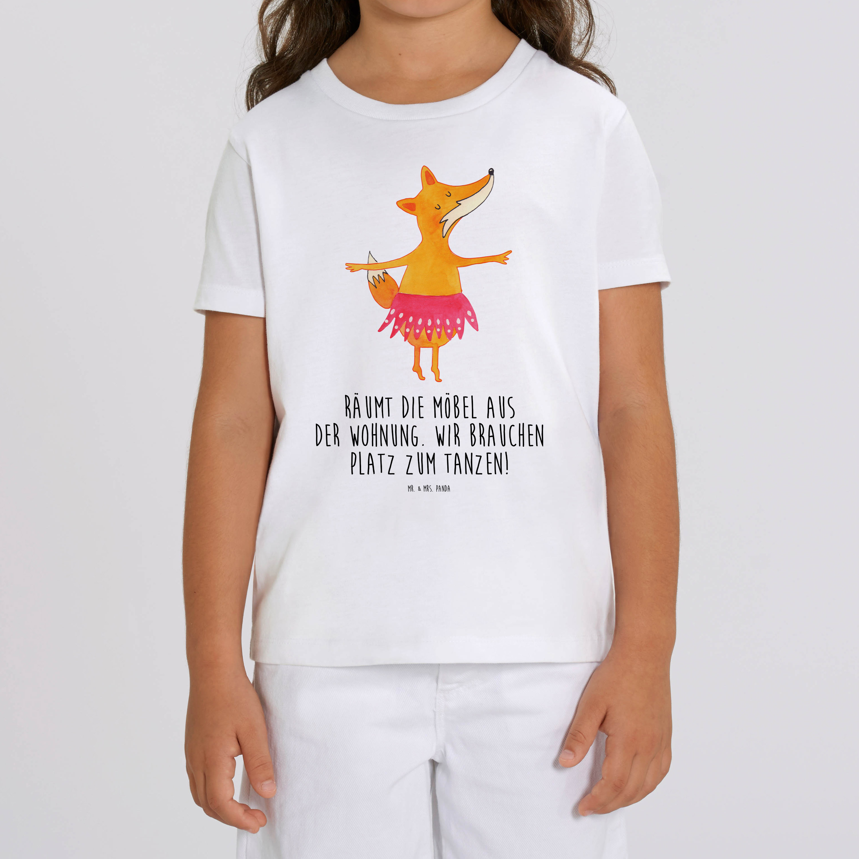 Organic Kinder T-Shirt Fuchs Ballerina