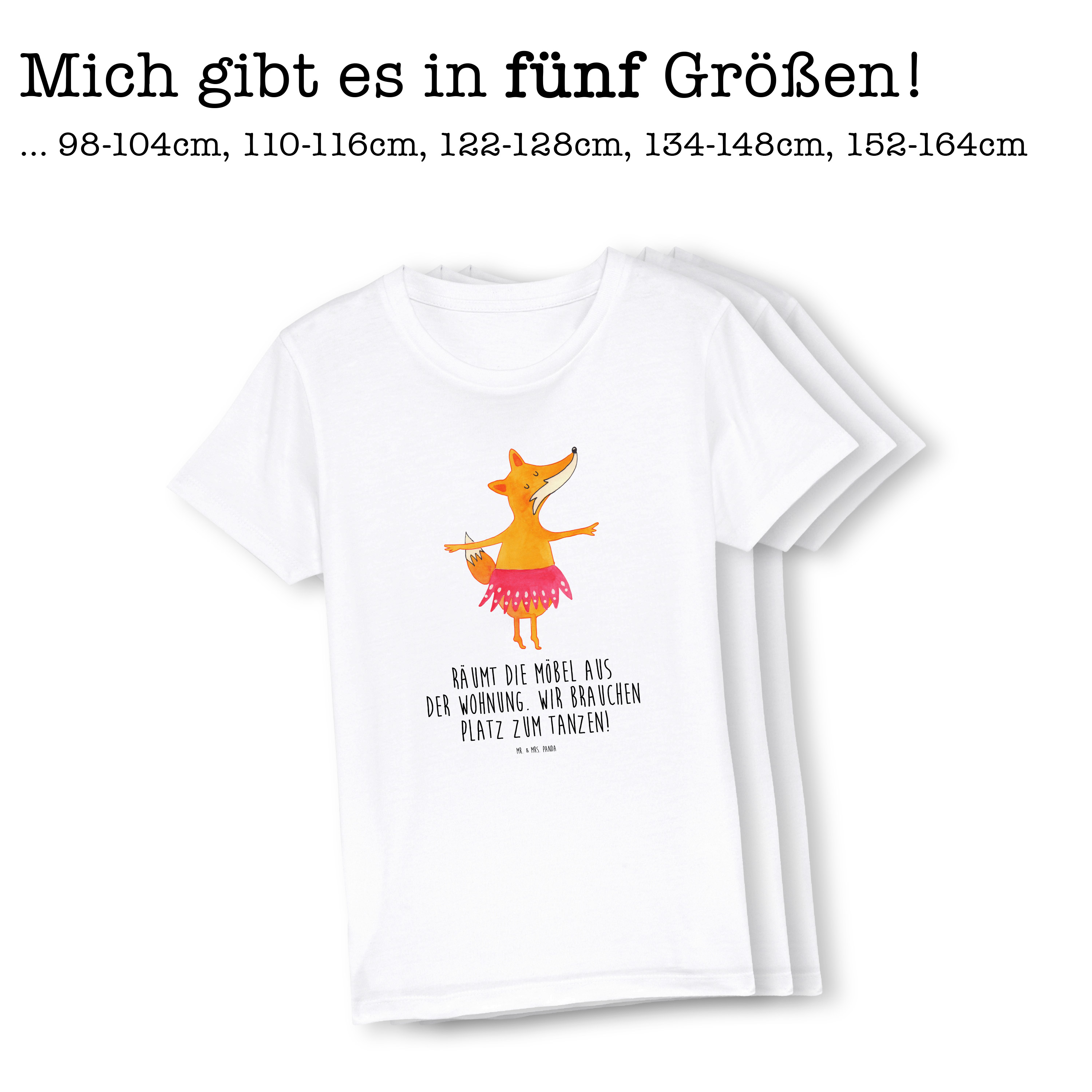 Organic Kinder T-Shirt Fuchs Ballerina