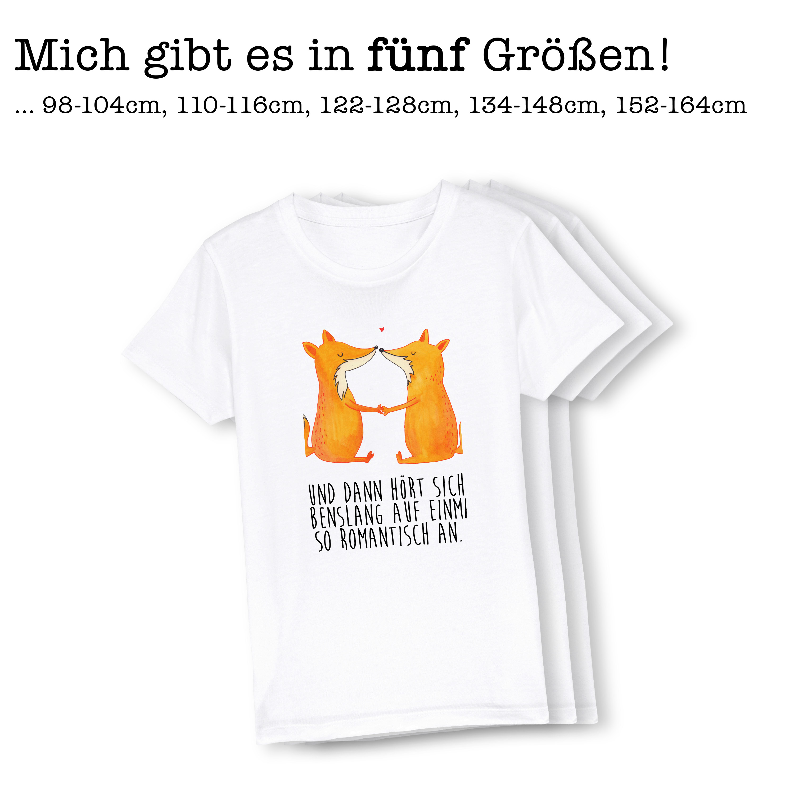 Organic Kinder T-Shirt Füchse Liebe